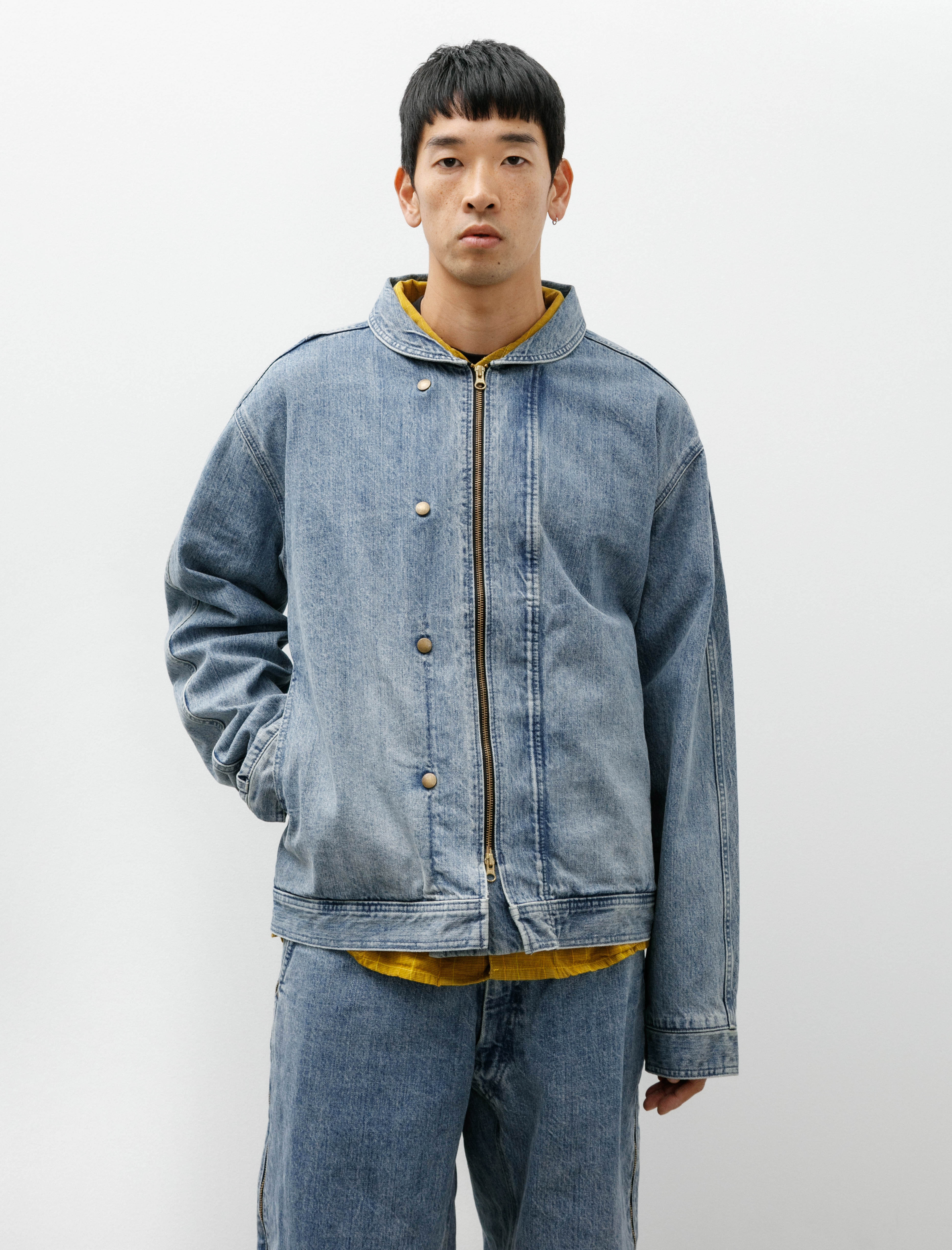 Working Guard Jacket Indigo Denim Stone Wash