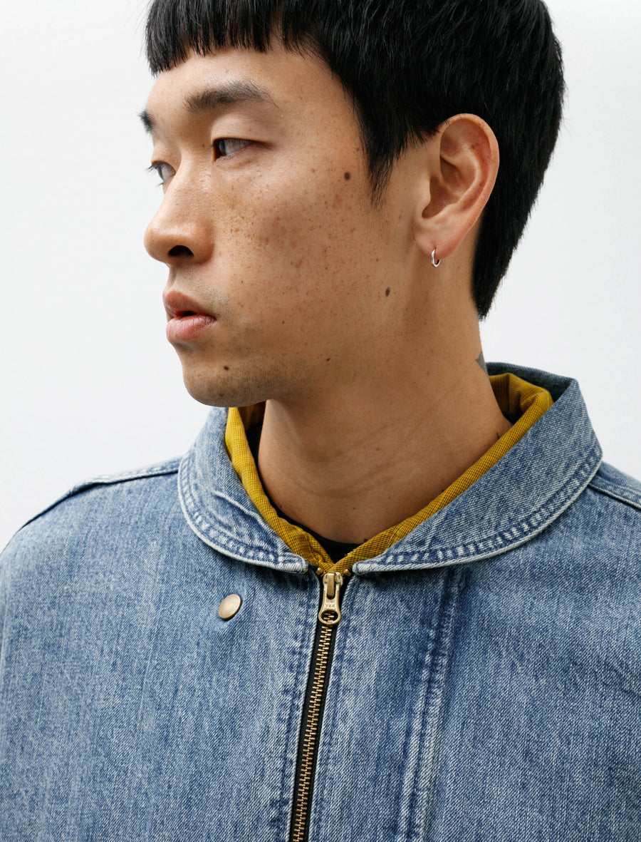 Guard Jacket Indigo Denim Stone Wash - Image 5