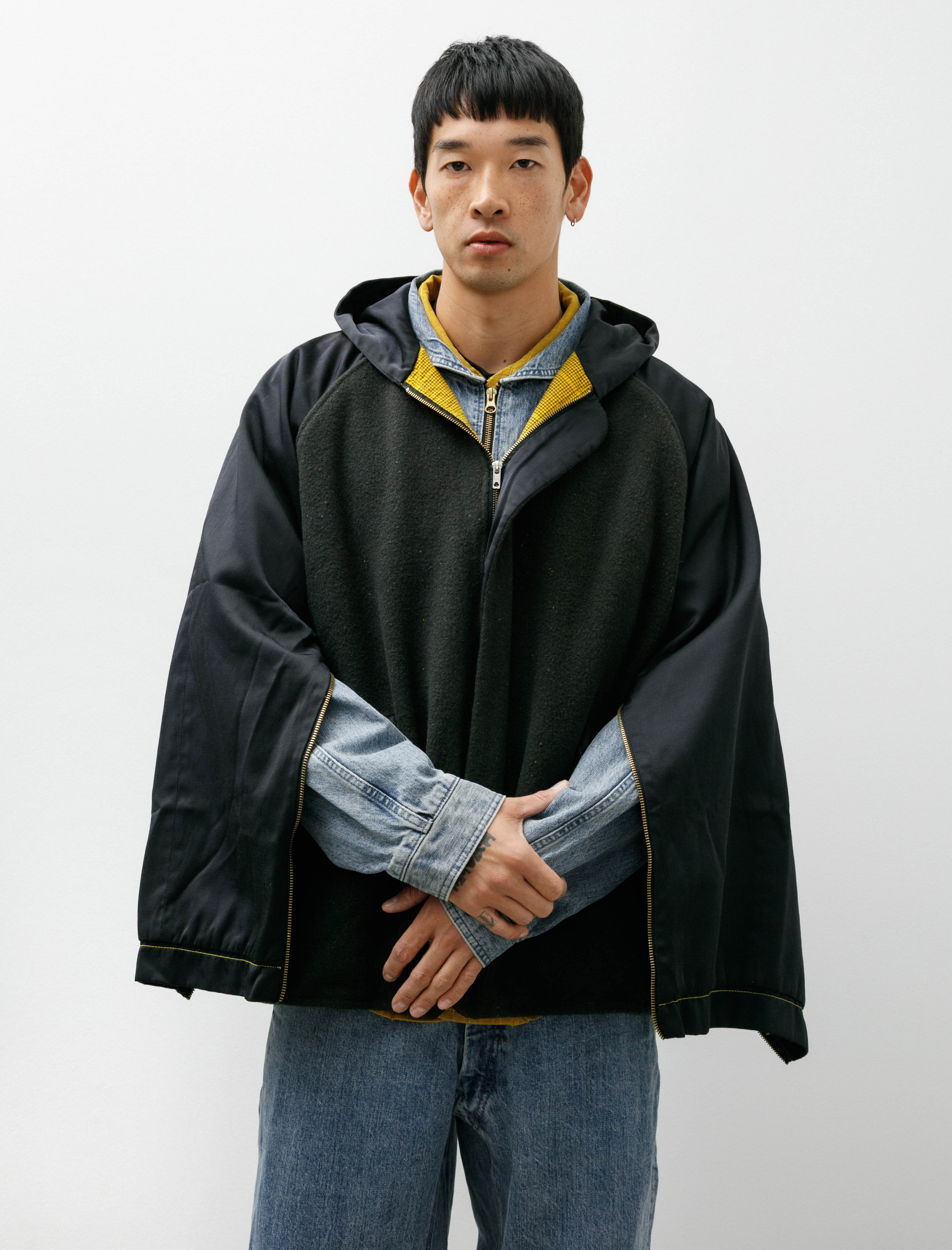 Working Cwm Cape Nylon/Wool Crombie Lagos Yellow