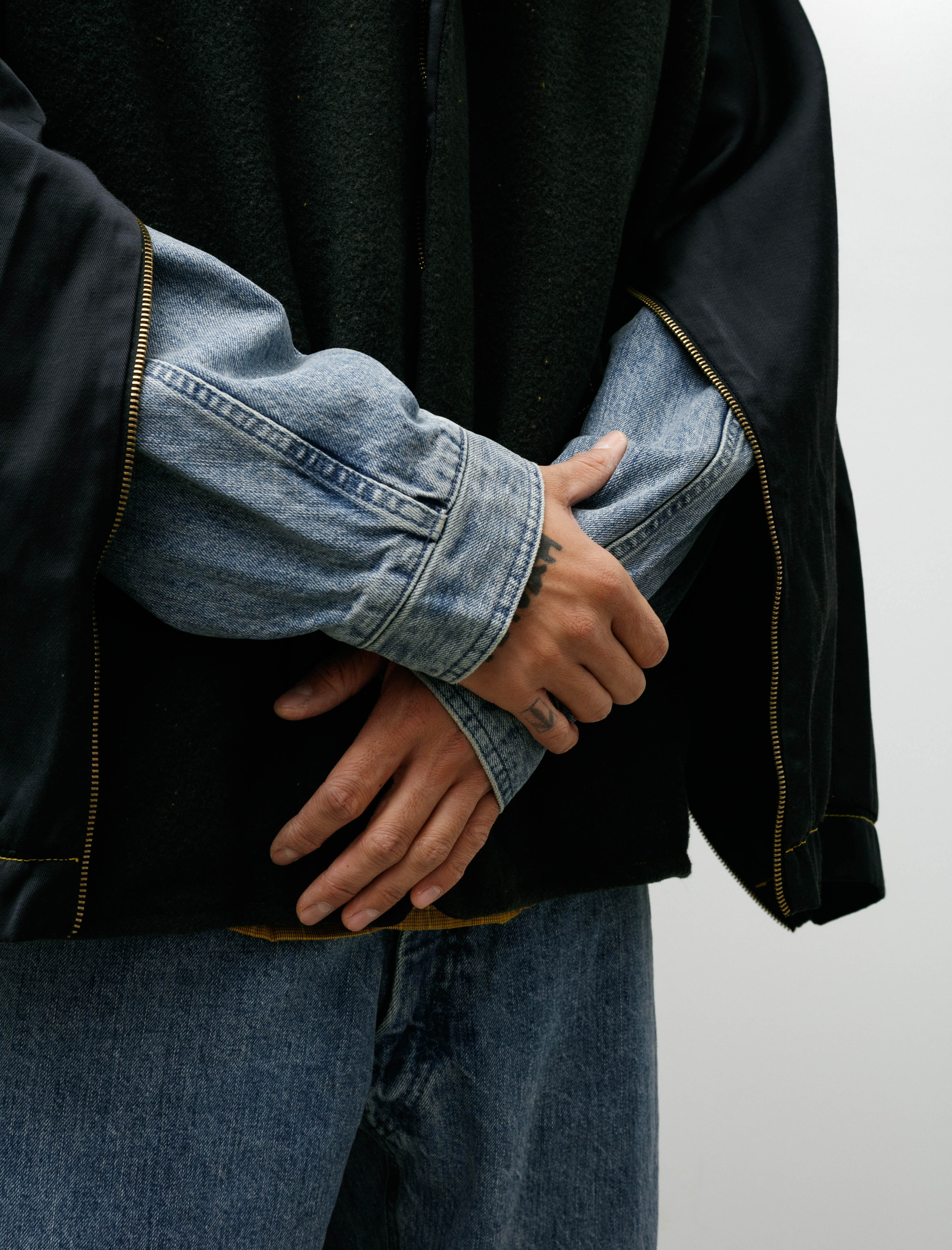 Working Cwm Cape Nylon/Wool Crombie Lagos Yellow