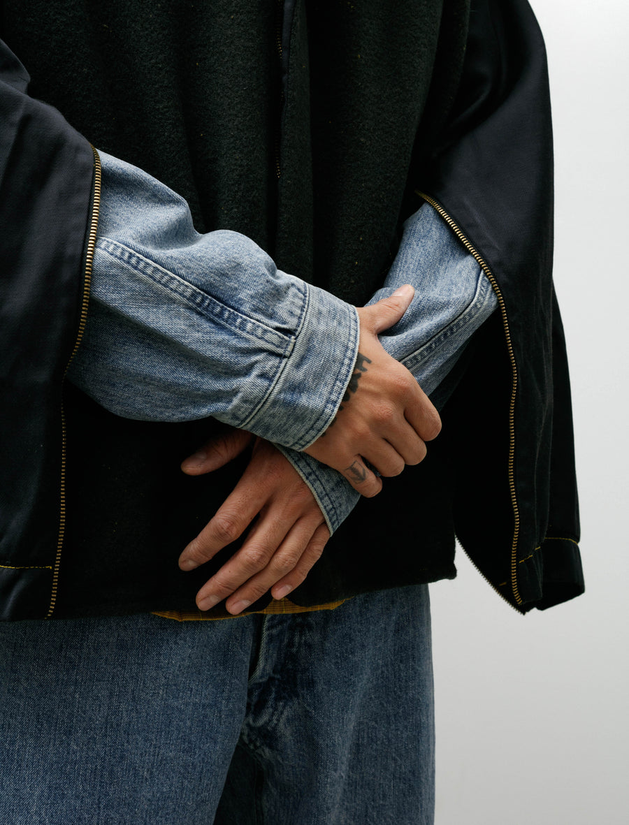 Cwm Cape Nylon/Wool Crombie Lagos Yellow - Image 6