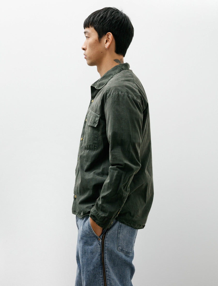 Trap Shirt Cotton Dogtooth Triassic Green - Image 3