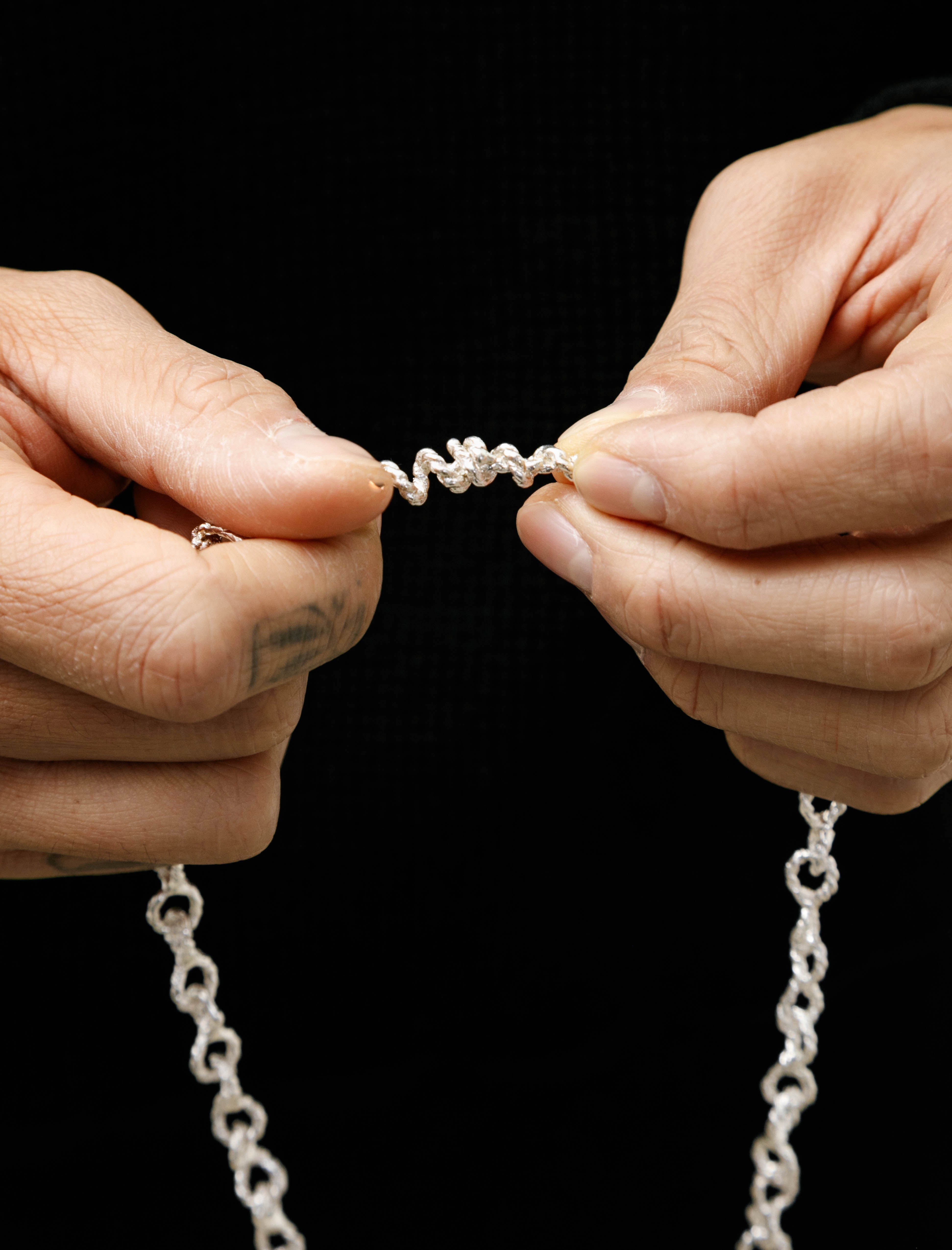 Infinity Chain Necklace Sterling Silver