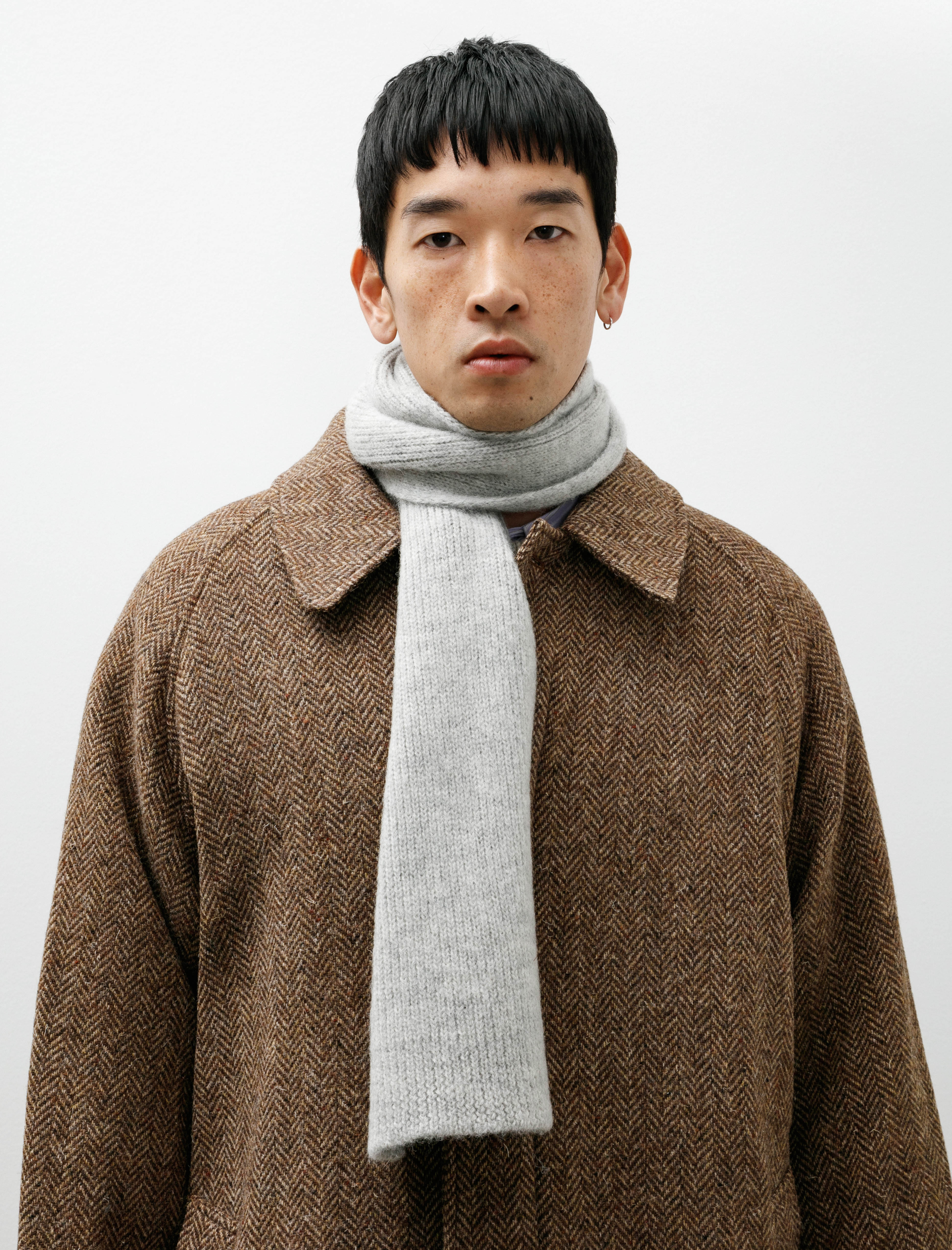 Margaret Howell MHL Selvedge Scarf Light Grey