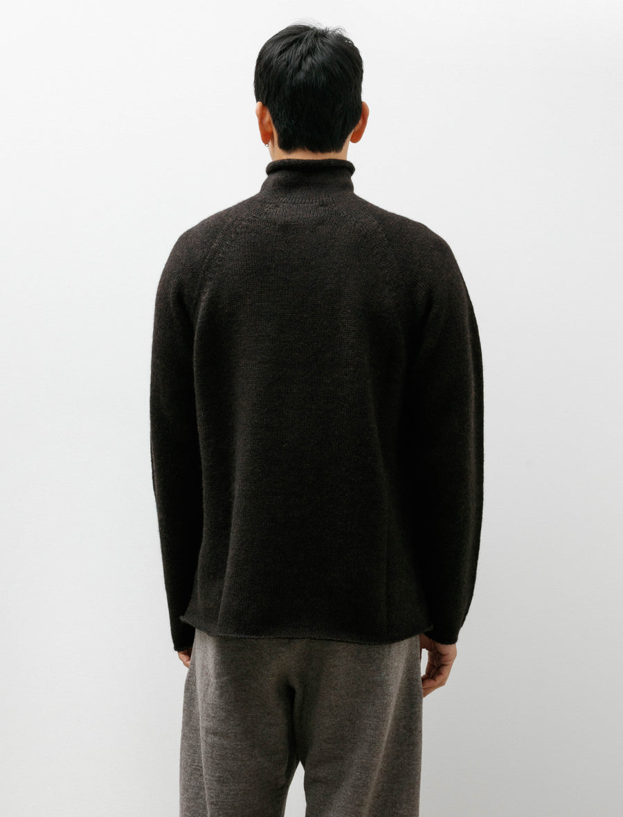 MHL Rolled Edge Rollneck Dry Merino Ebony - Image 2