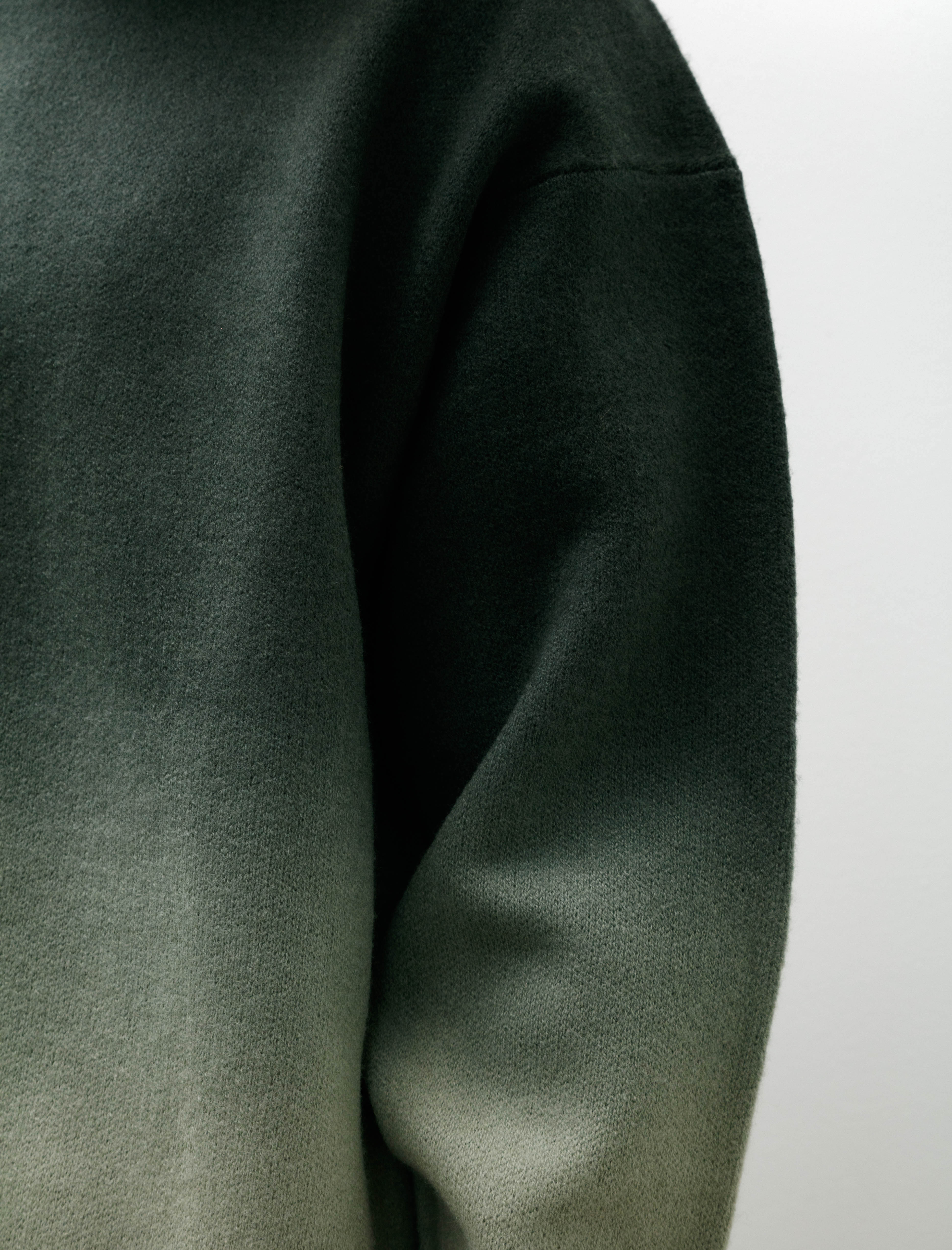 Graphpaper Gradient Dyed Wool Crew Neck Green