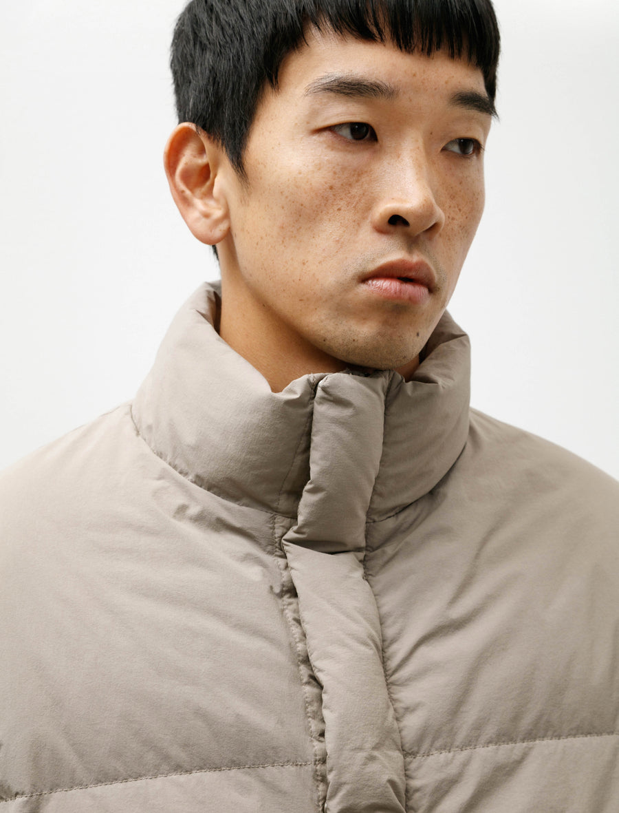 Garment Dyed Down Jacket Grege - Image 5