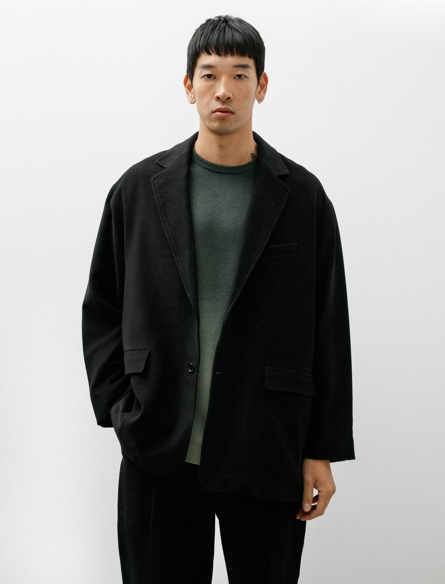 Supima Moleskin Jacket Black - Image 1