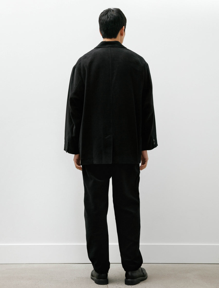 Supima Moleskin Tapered Trousers Black - Image 2