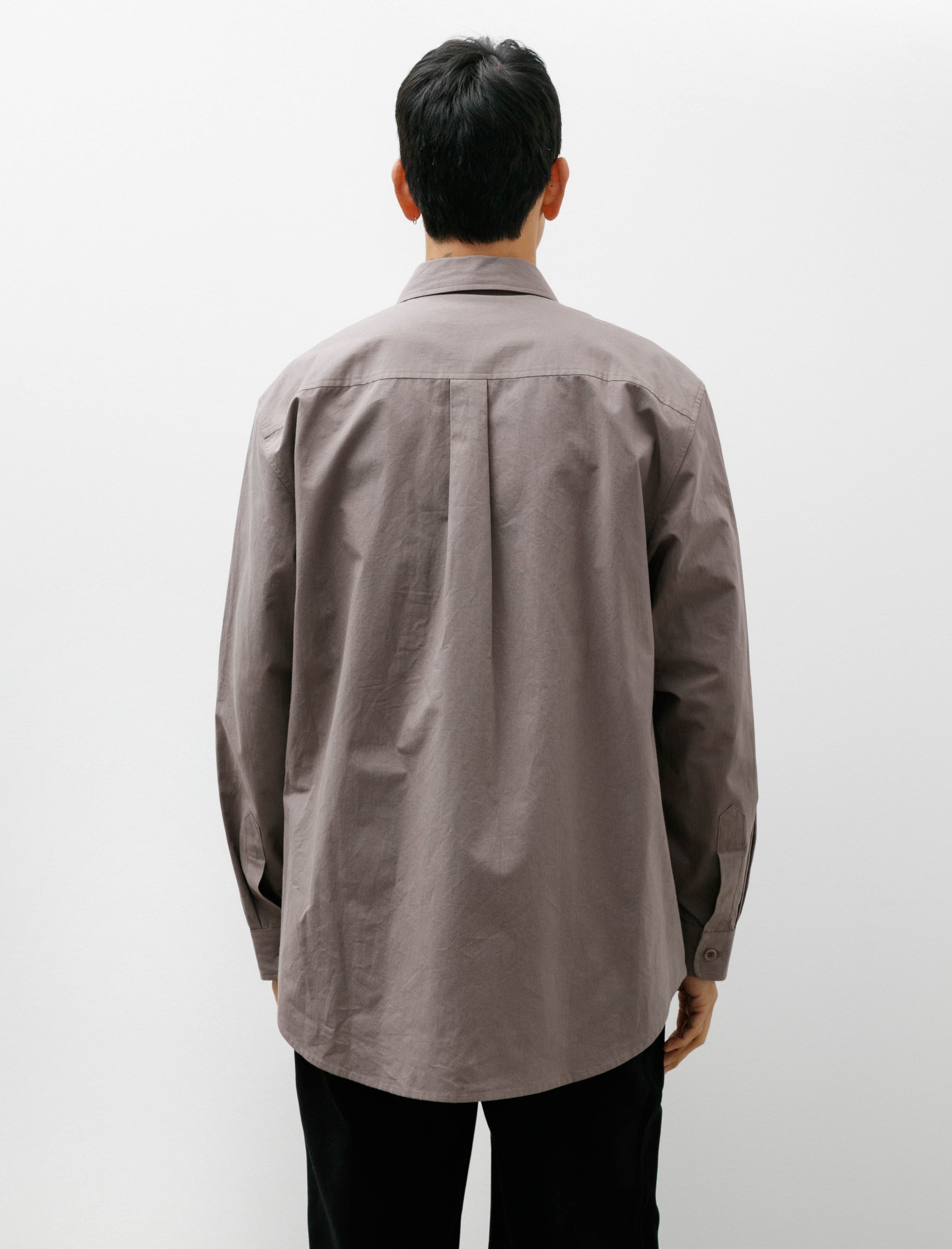 James Coward Filter Shirt Cotton Washi Typewriter Taupe