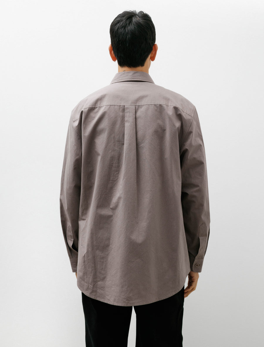 James Coward Filter Shirt Cotton Washi Typewriter Taupe – Neighbour