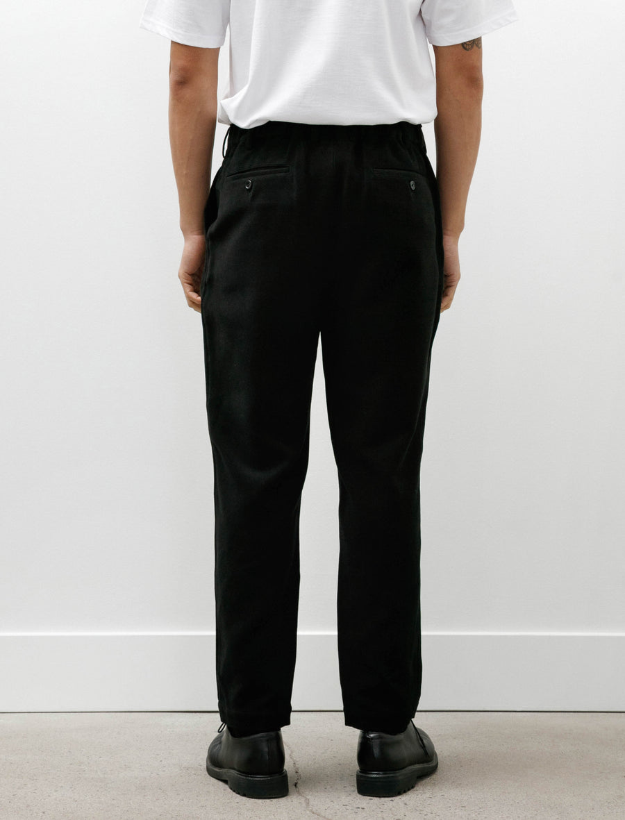 Supima Moleskin Tapered Trousers Black - Image 5