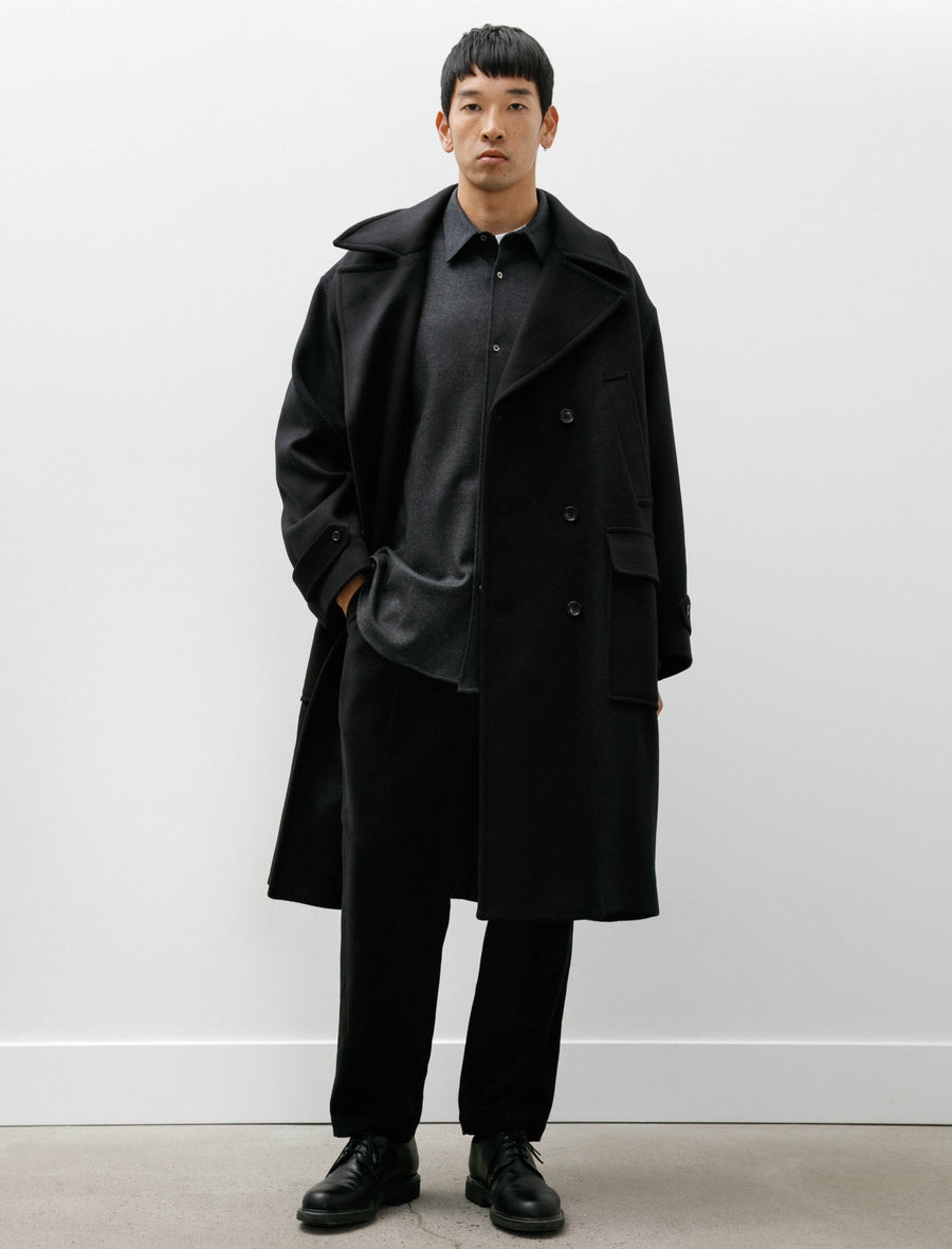 Light Melton Peacoat Black - Image 4