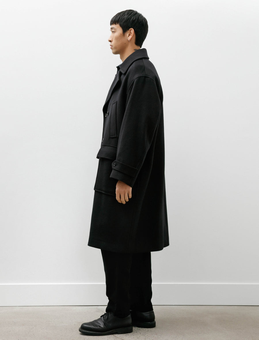 Light Melton Peacoat Black - Image 3
