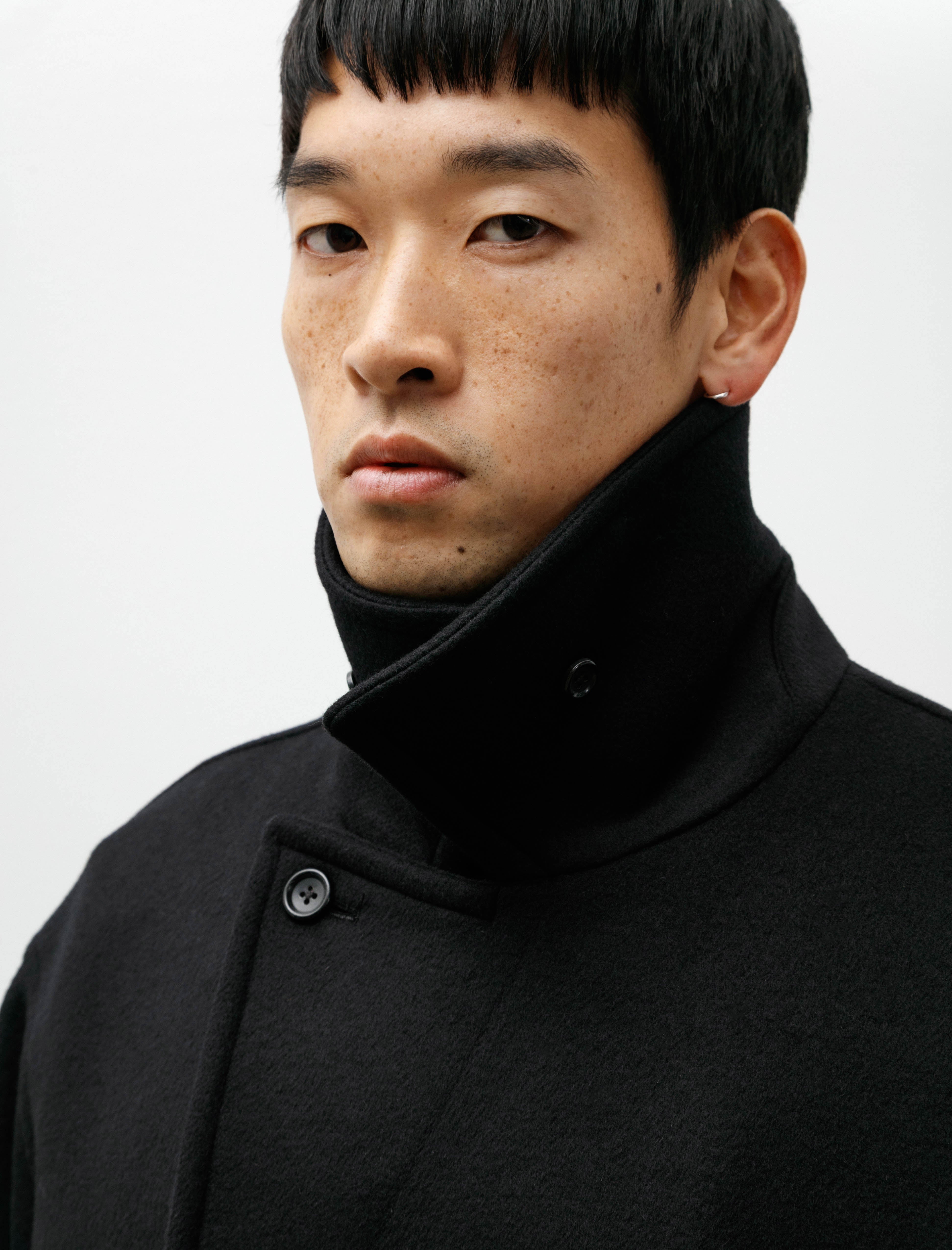 Graphpaper Light Melton Peacoat Black