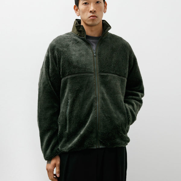 Graphpaper Wool Boa Zip-Up Blouson Green – Neighbour