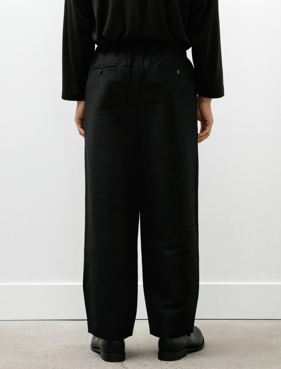Wool Hemp Easy Trousers Black - Image 5