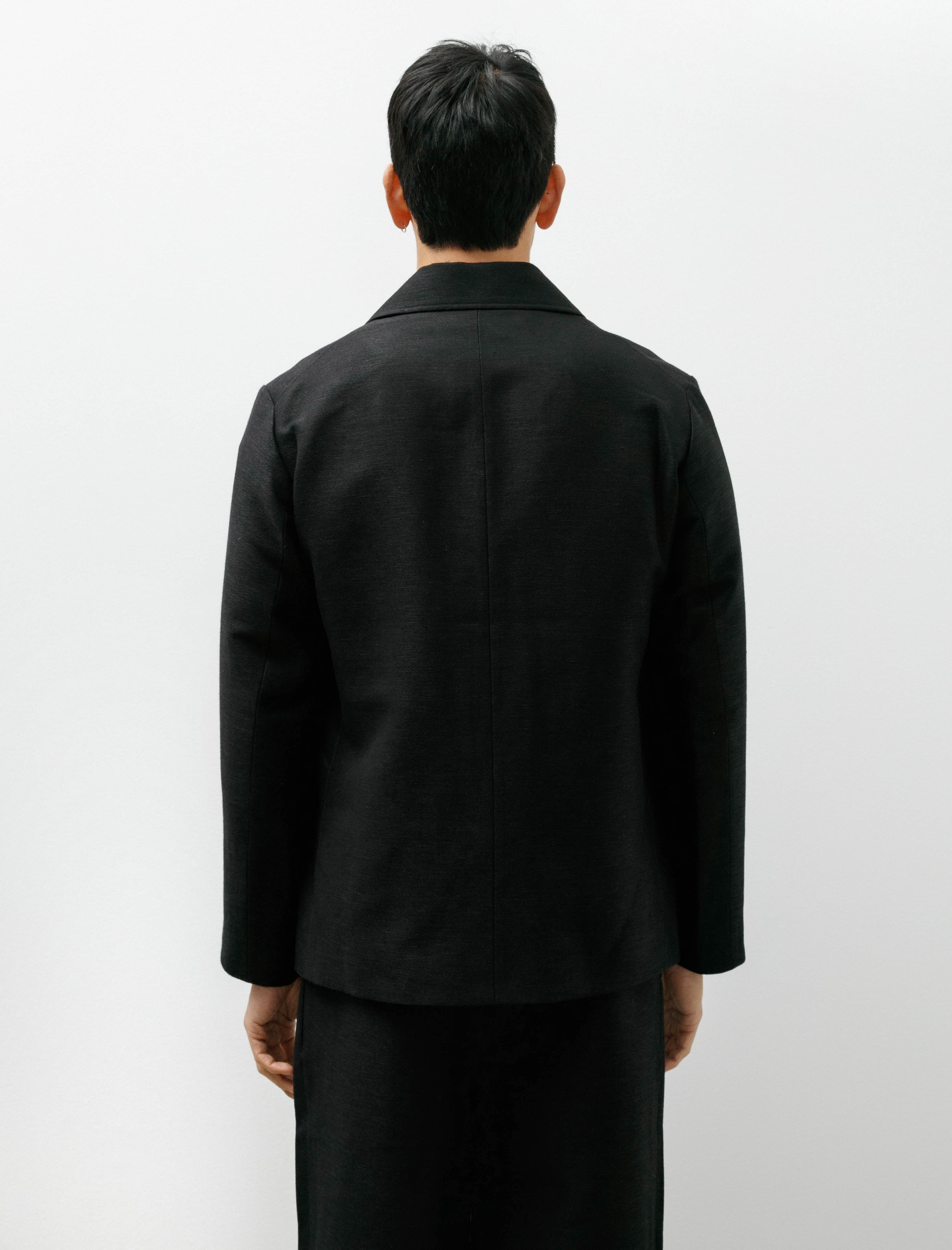 Gorsch Wool Hemp Dobby Work Jacket Black