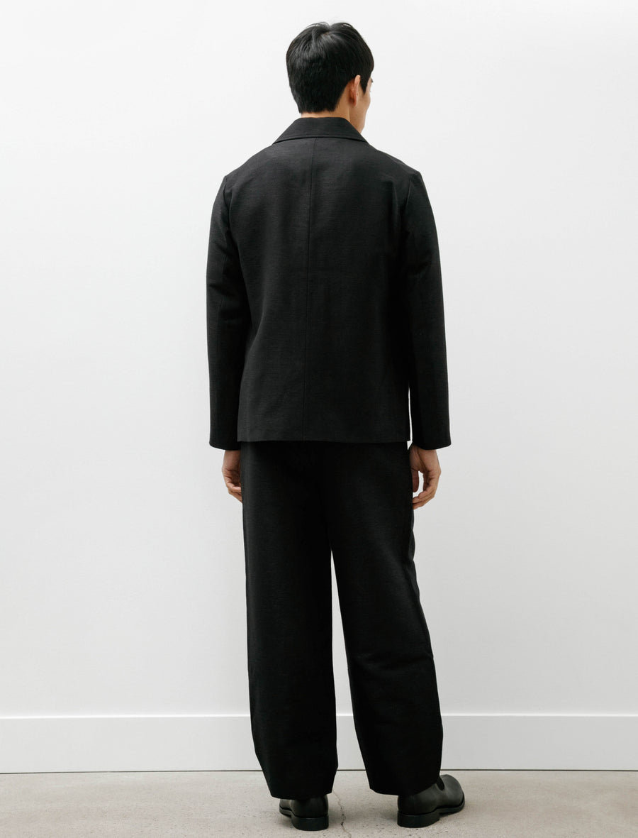 Wool Hemp Easy Trousers Black - Image 2