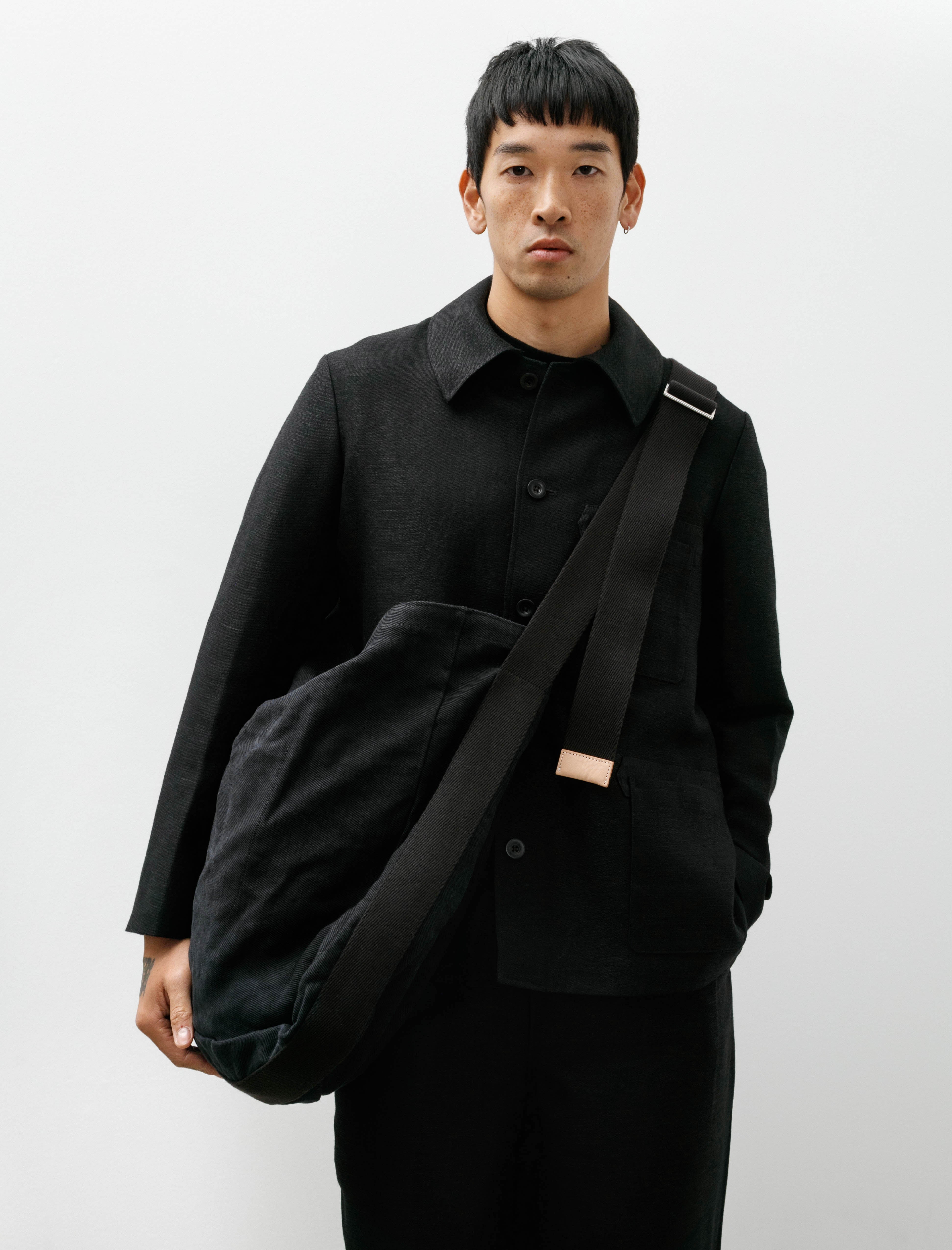Hender Scheme Square Shoulder Bag Big Black
