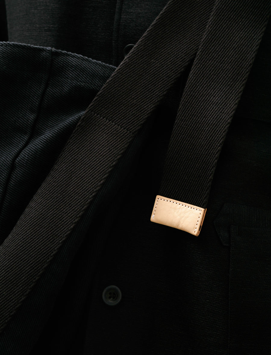 Square Shoulder Bag Big Black - Image 3