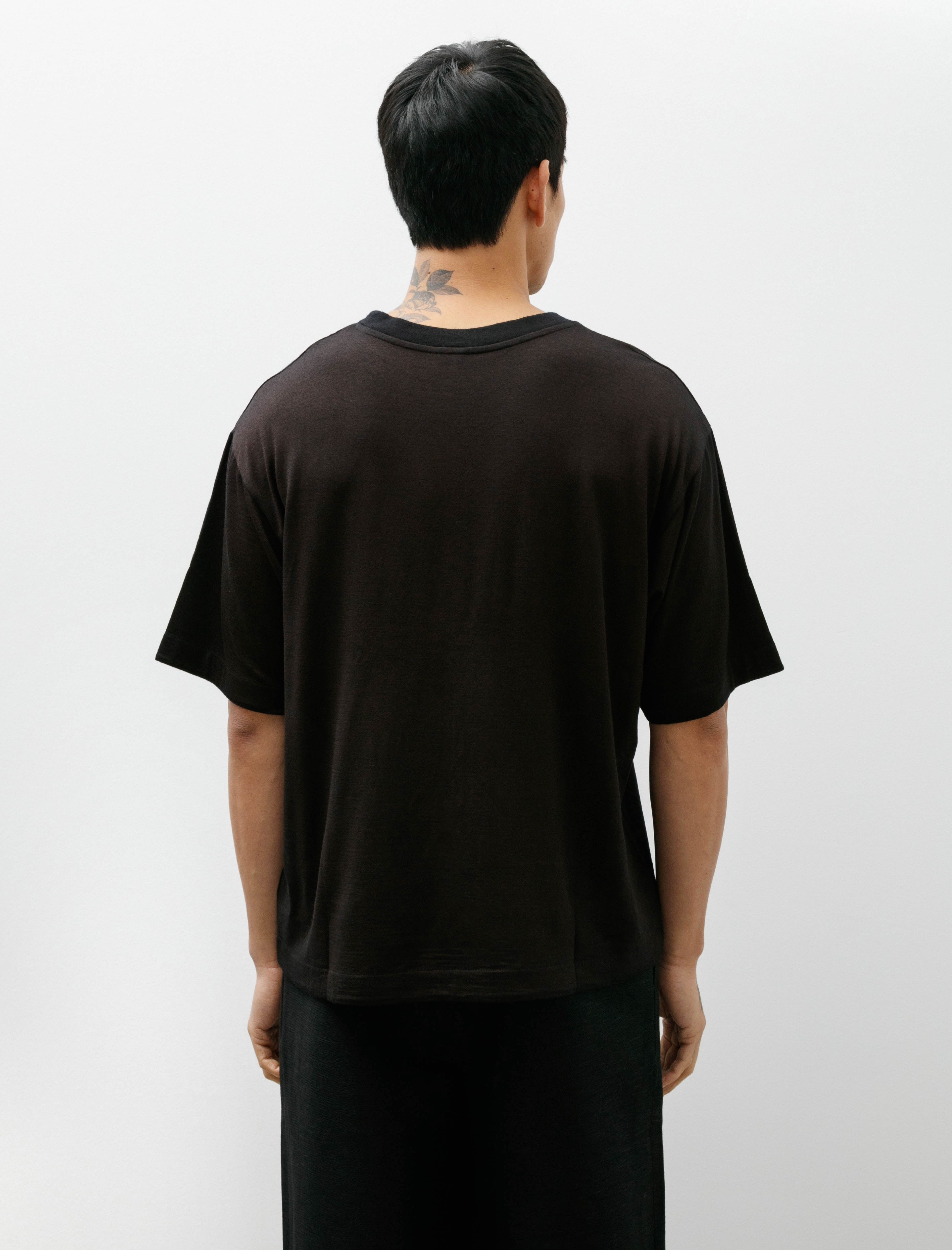 Gorsch Soft Wool T-Shirt Ryukyu Indigo Dyed