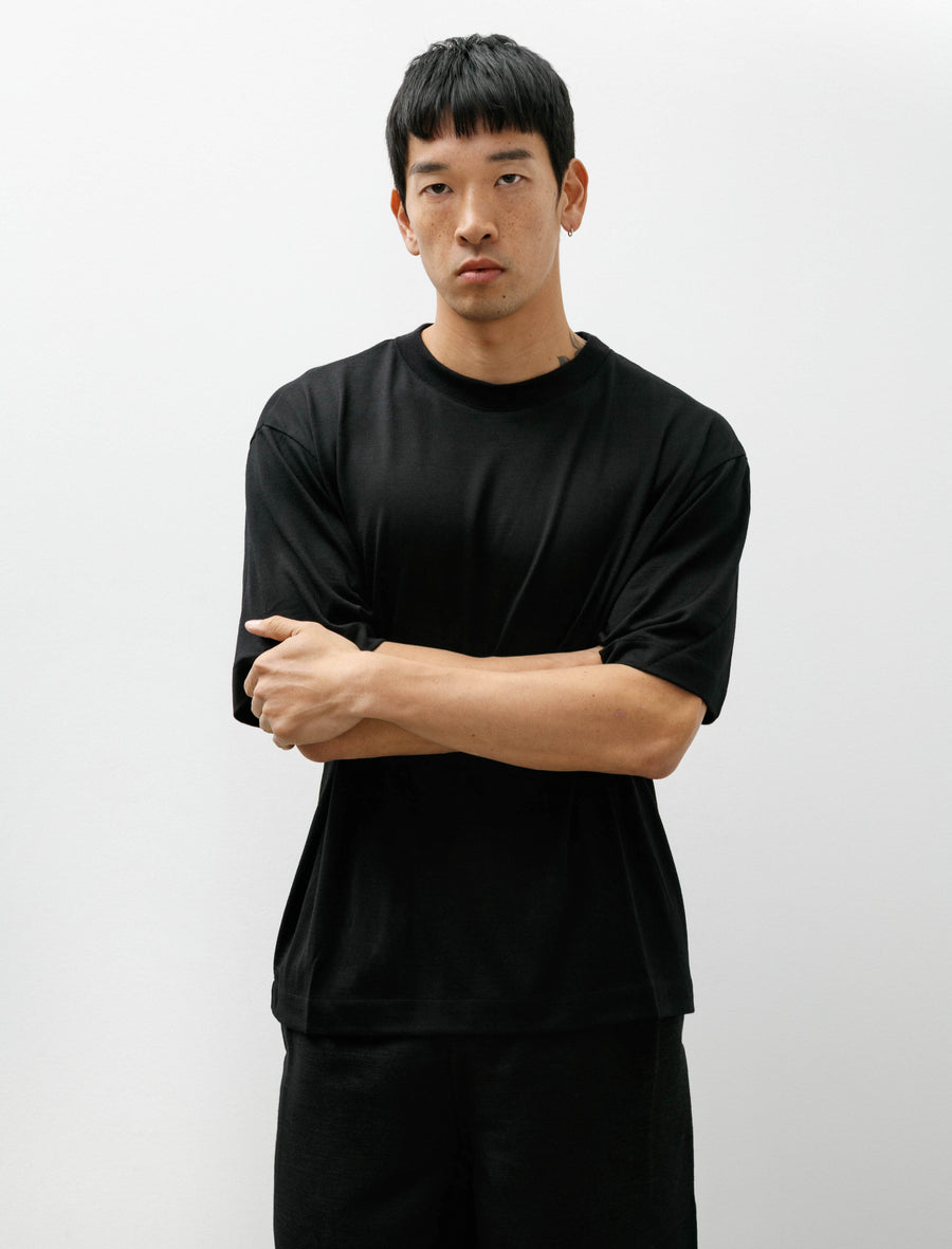 Soft Wool T-Shirt Black - Image 1