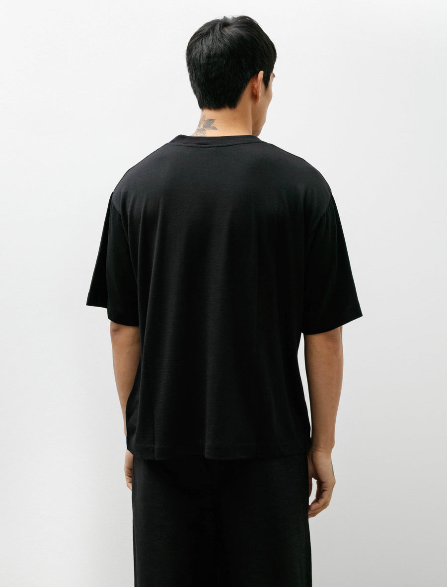 Soft Wool T-Shirt Black - Image 2