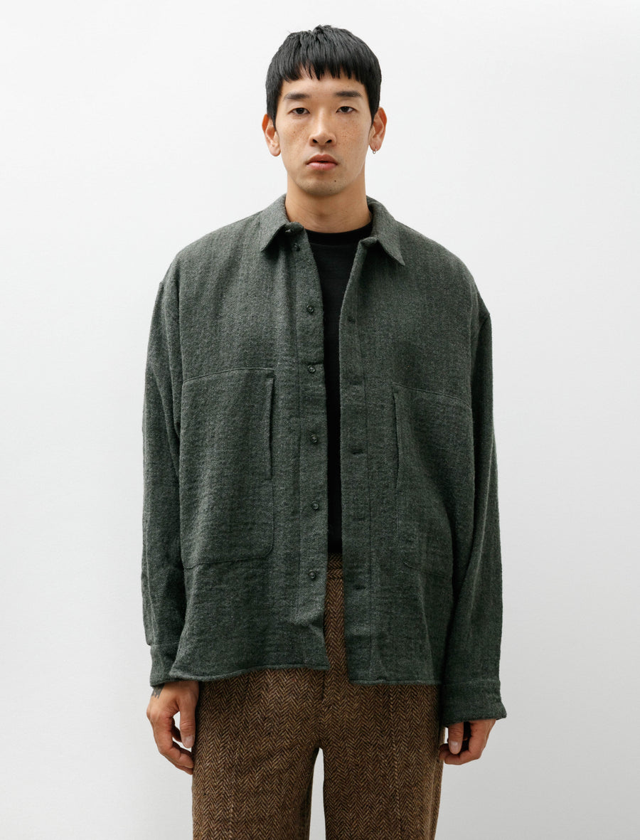 Shirt Jacket C Dark Green - Image 1