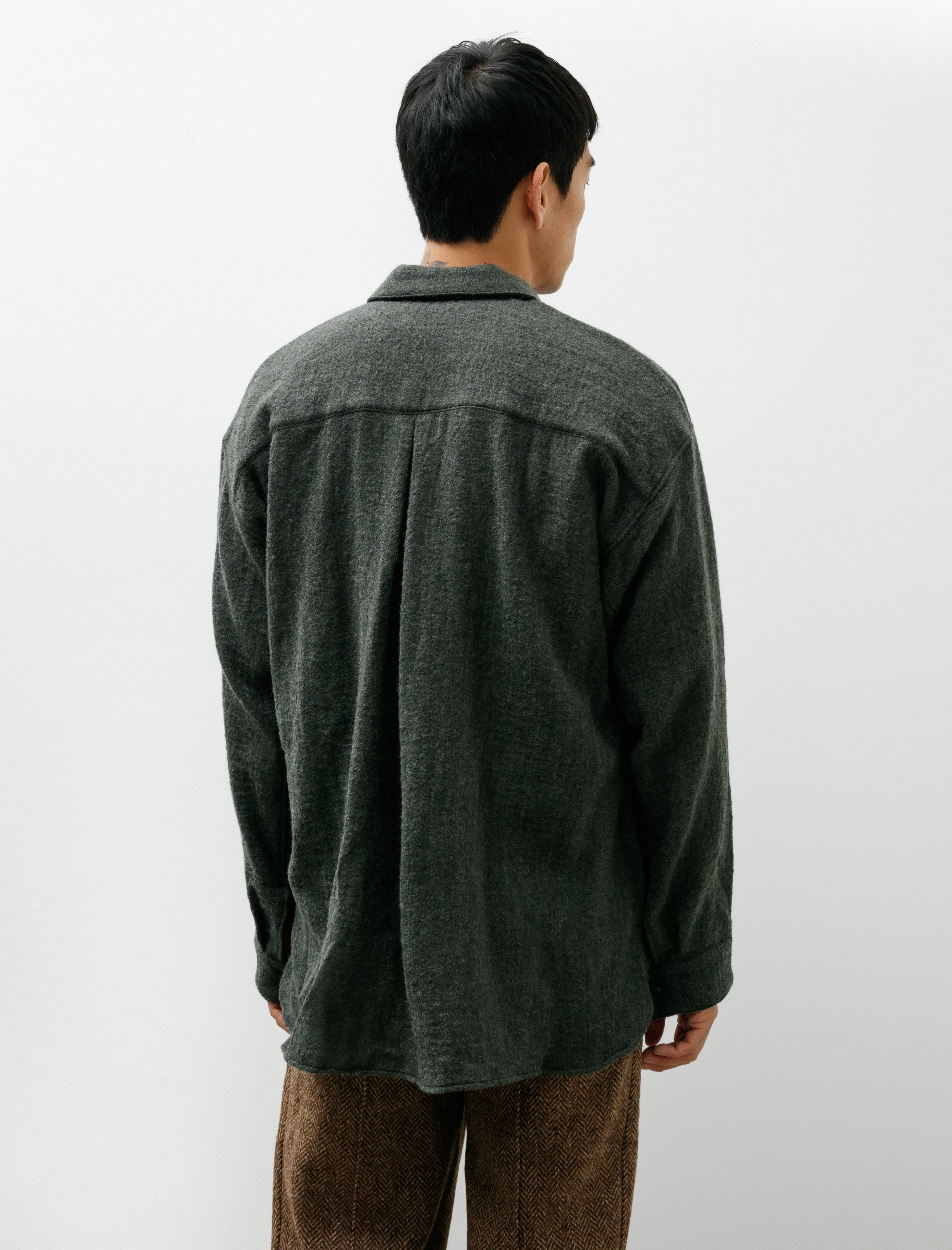 Polyploid Shirt Jacket C Dark Green