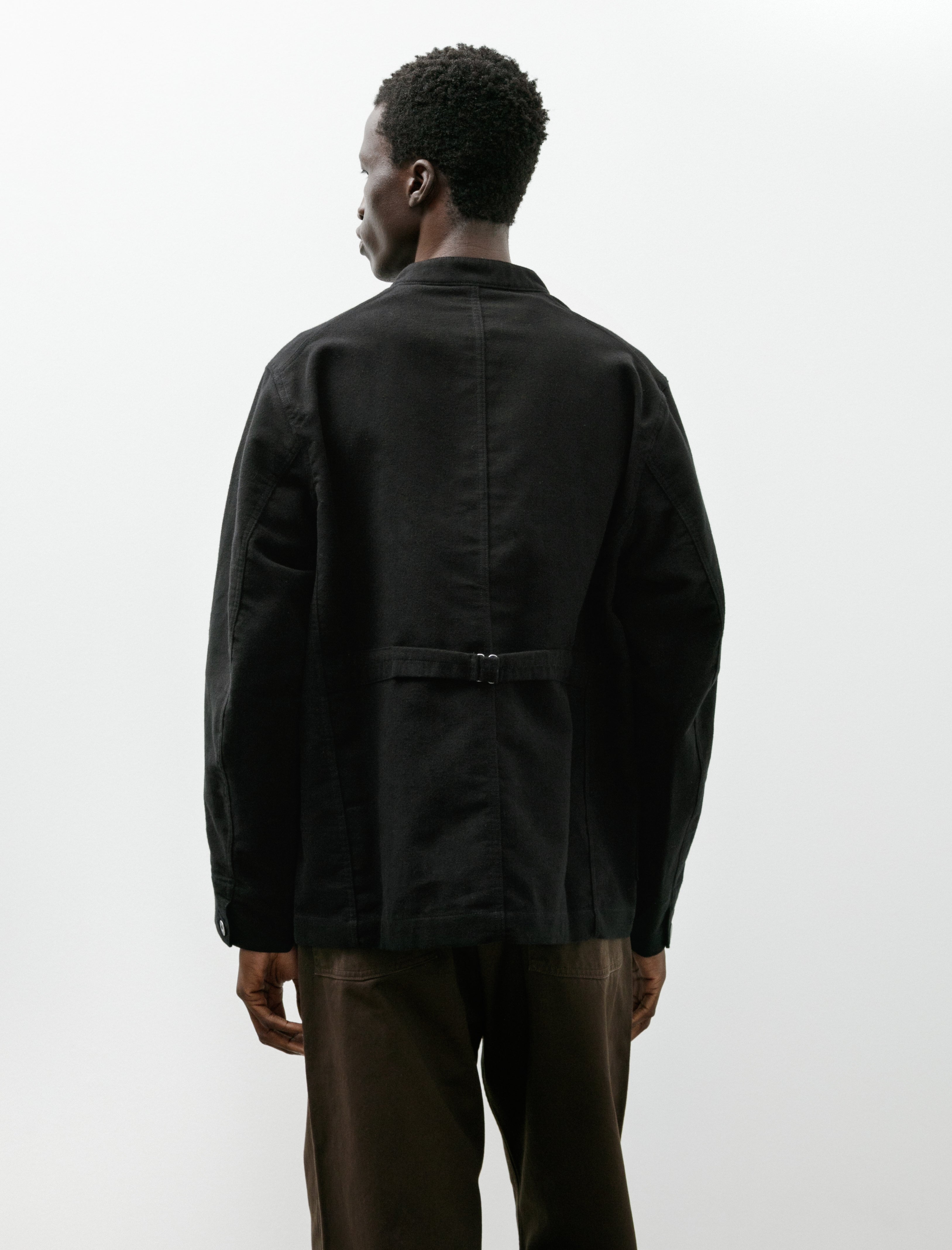 Taiga Takahashi Lot 307 Stand Collar Jacket Black