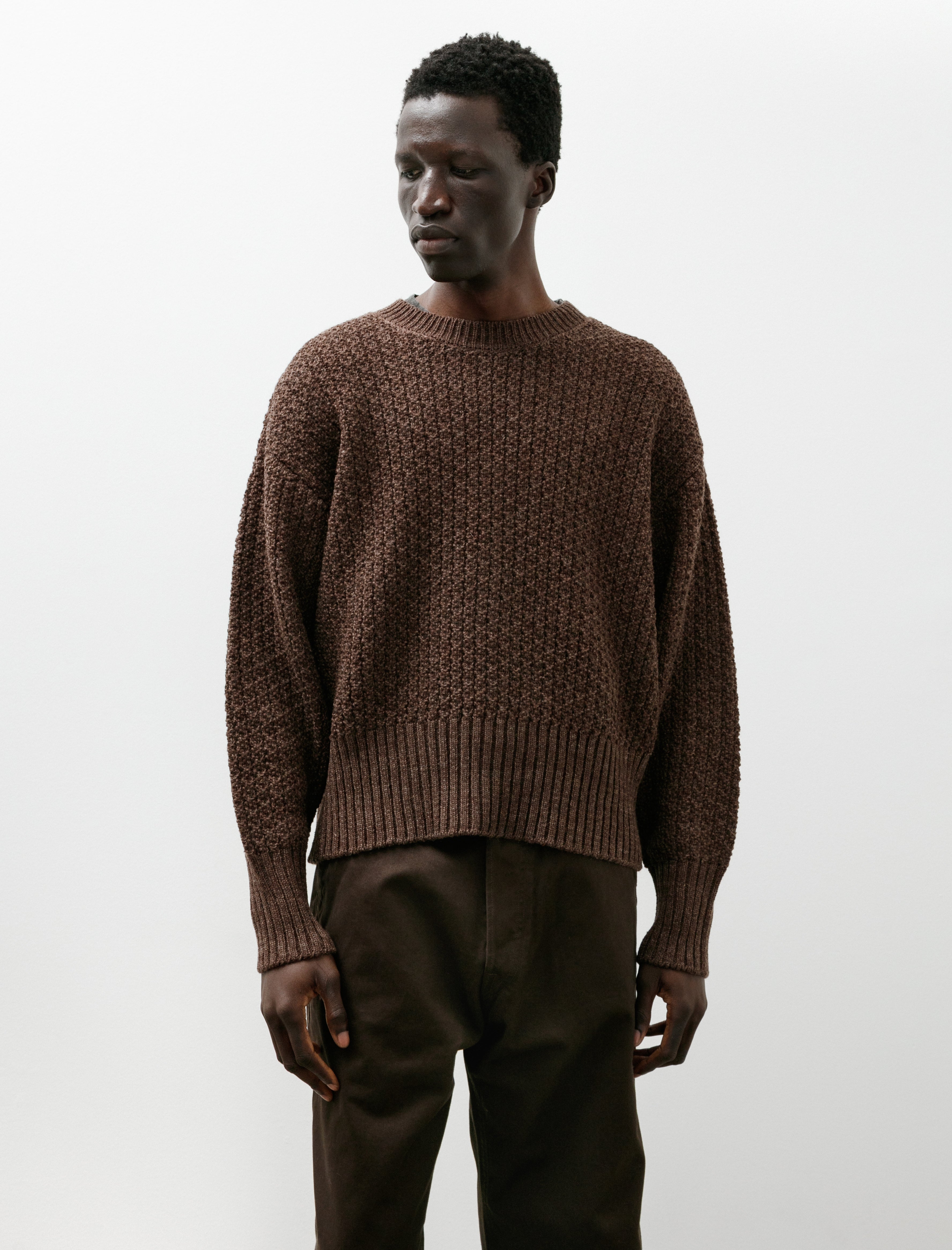 Taiga Takahashi Lot 525 Crewneck Sweater Brown