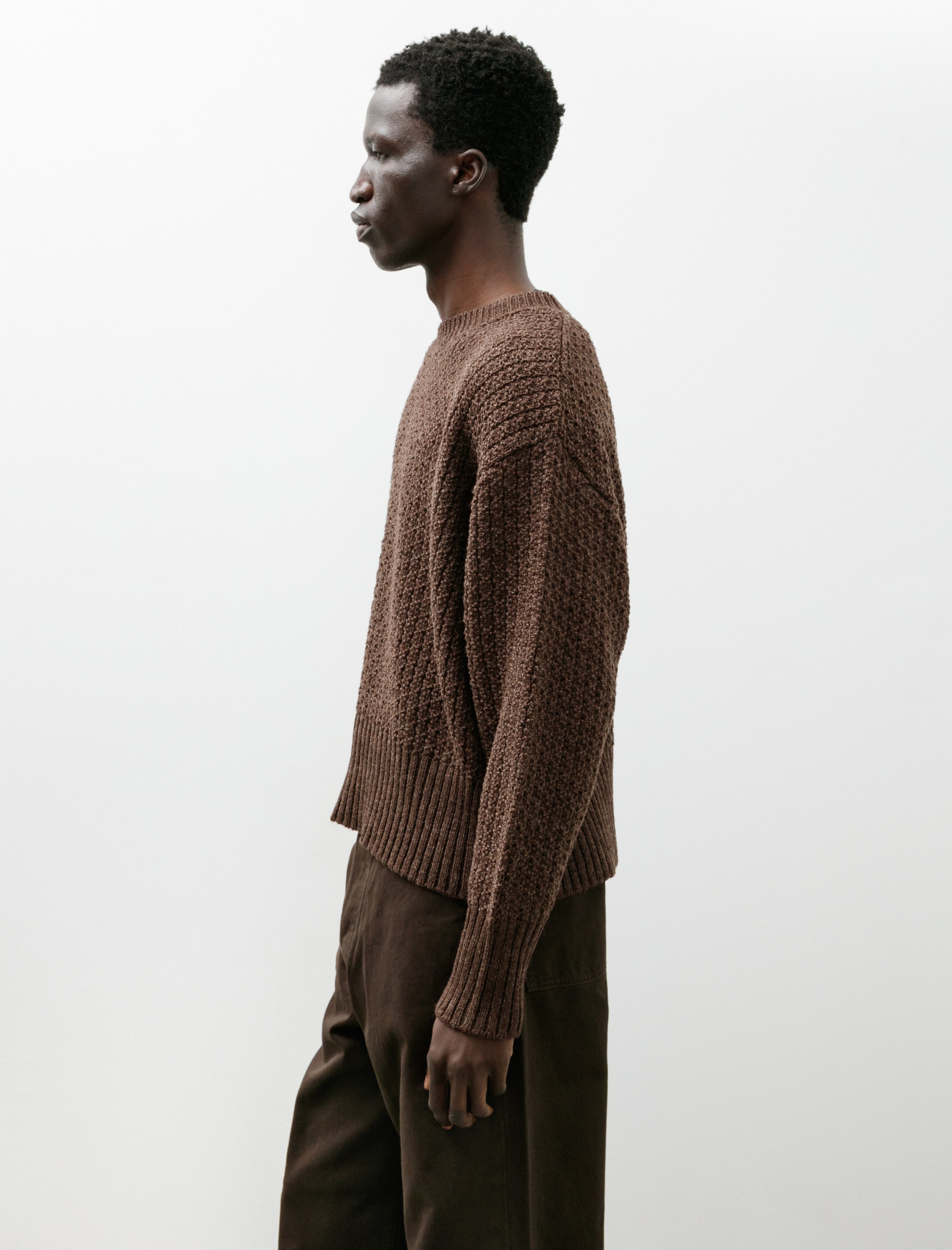 Taiga Takahashi Lot 525 Crewneck Sweater Brown