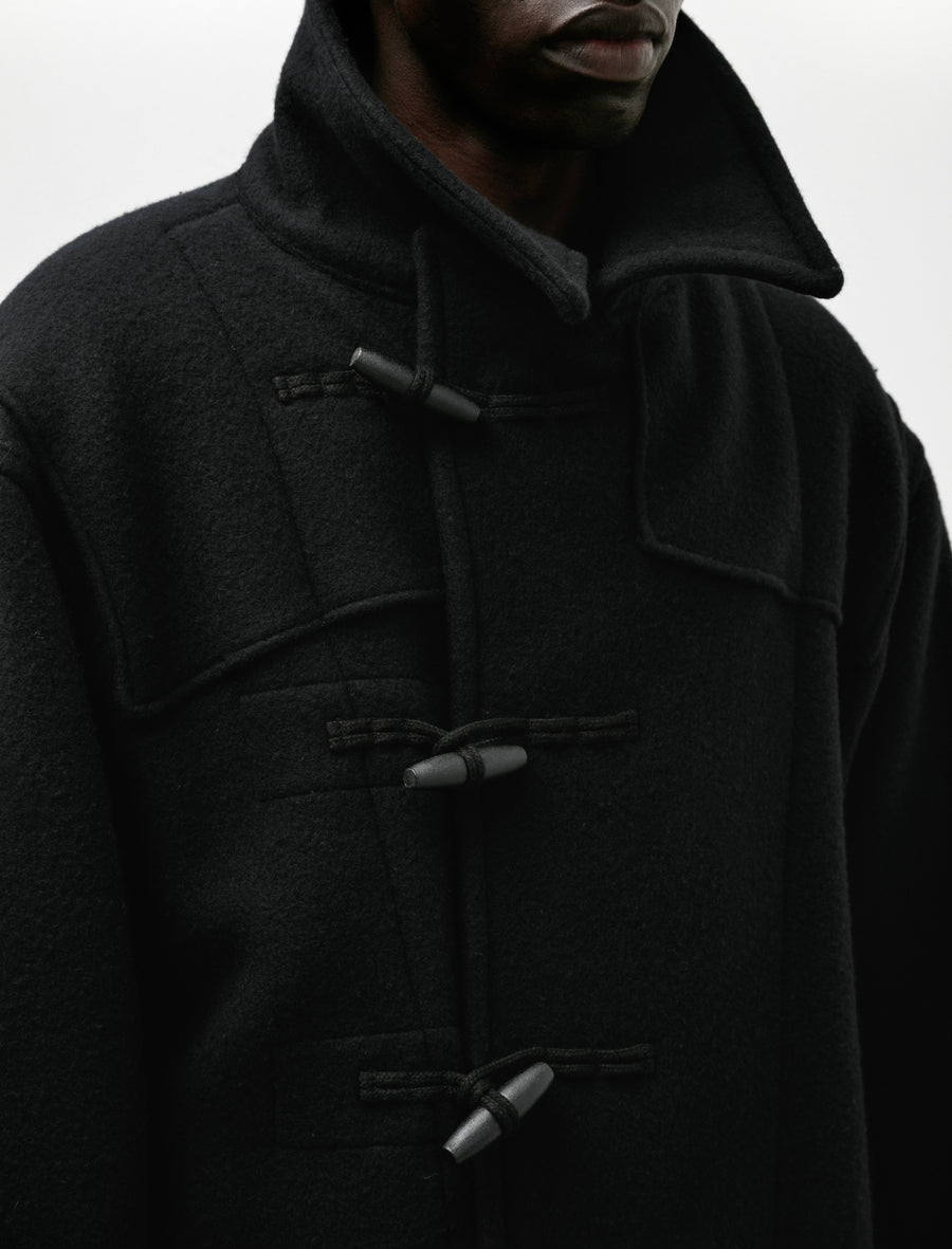 Lot 412 British Postal Worker Duffle Coat Black - Image 5