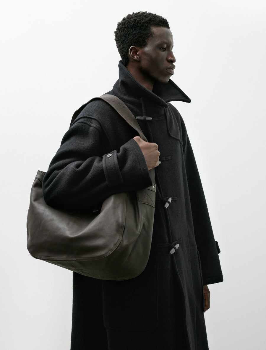 Lot 004 Newsboy Bag Brown Leather - Image 1