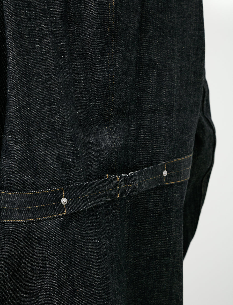 Lot 706 Stand Collar Denim Jacket Raw Indigo - Image 6