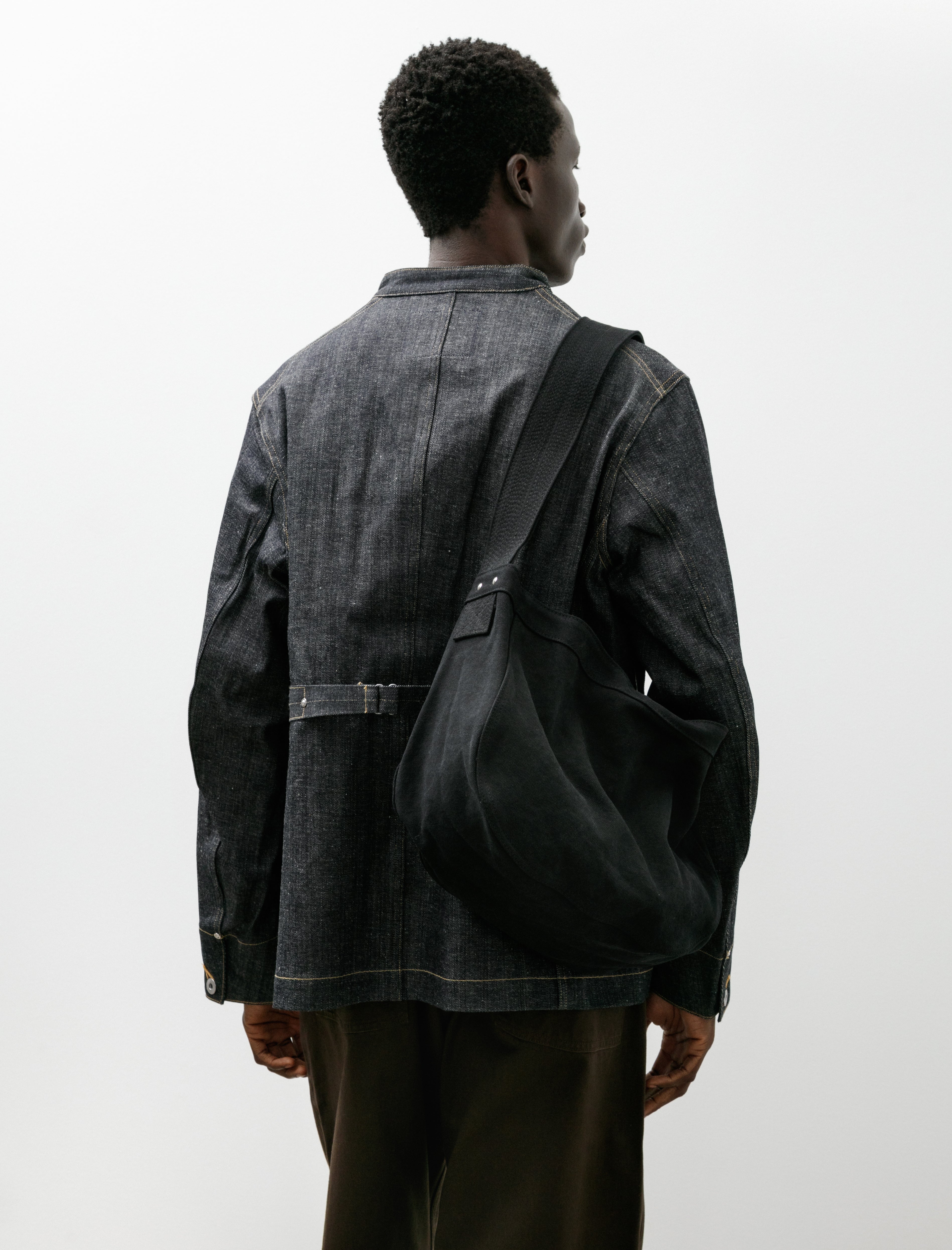 Taiga Takahashi Lot 018 Newsboy Bag Small Black