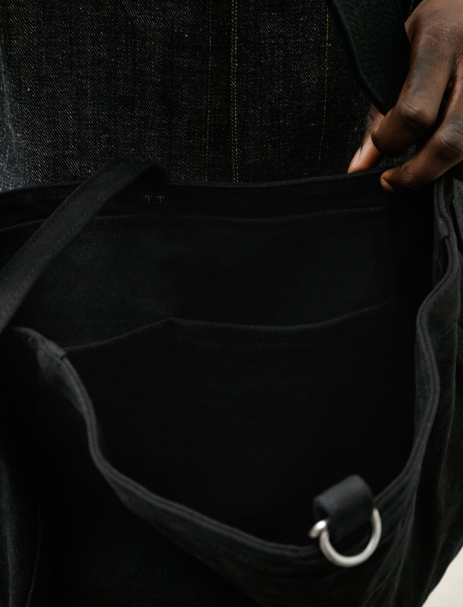 Lot 018 Newsboy Bag Small Black - Image 4
