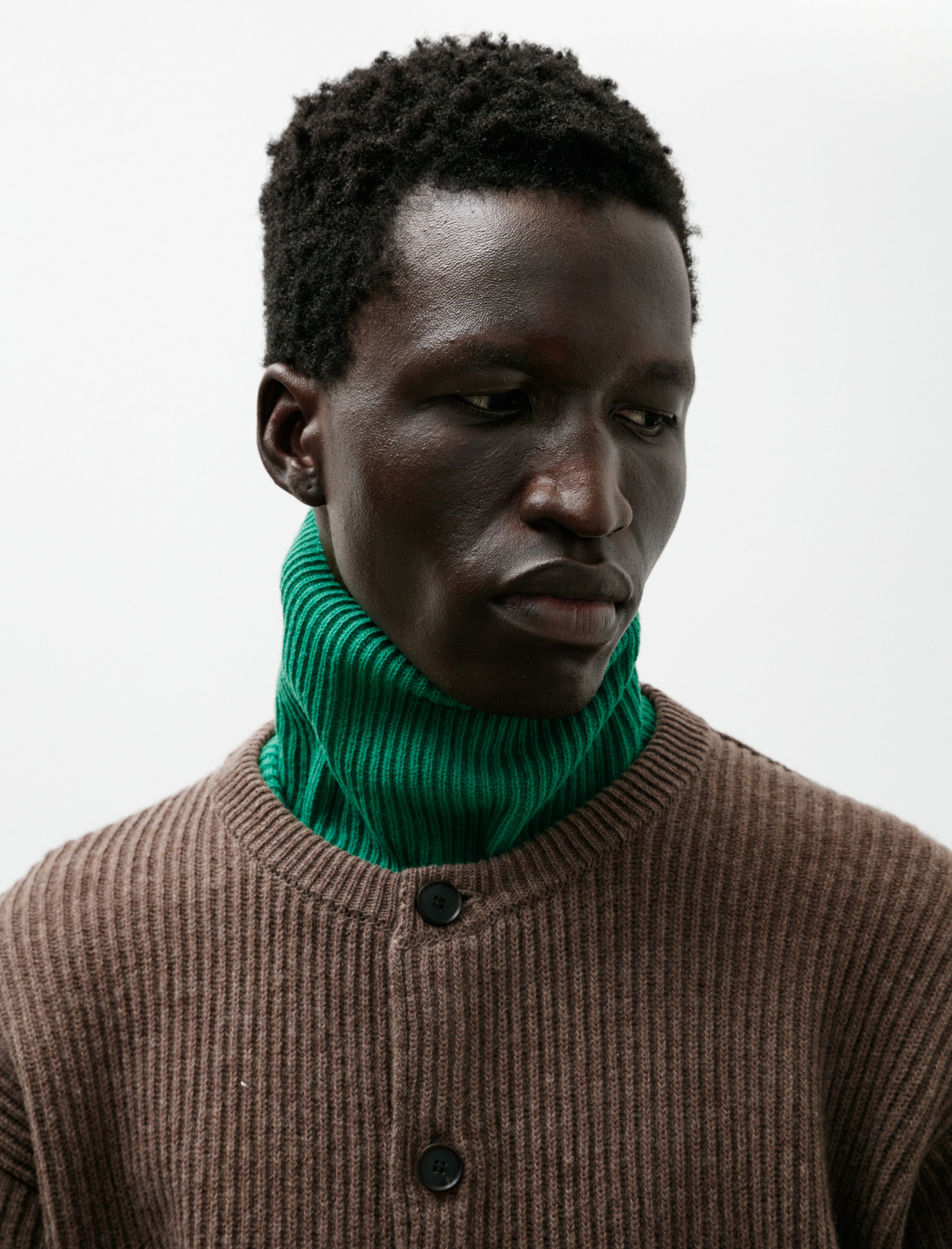 AURALEE x TEKLA Cashmere Neck Warmer Forest Green