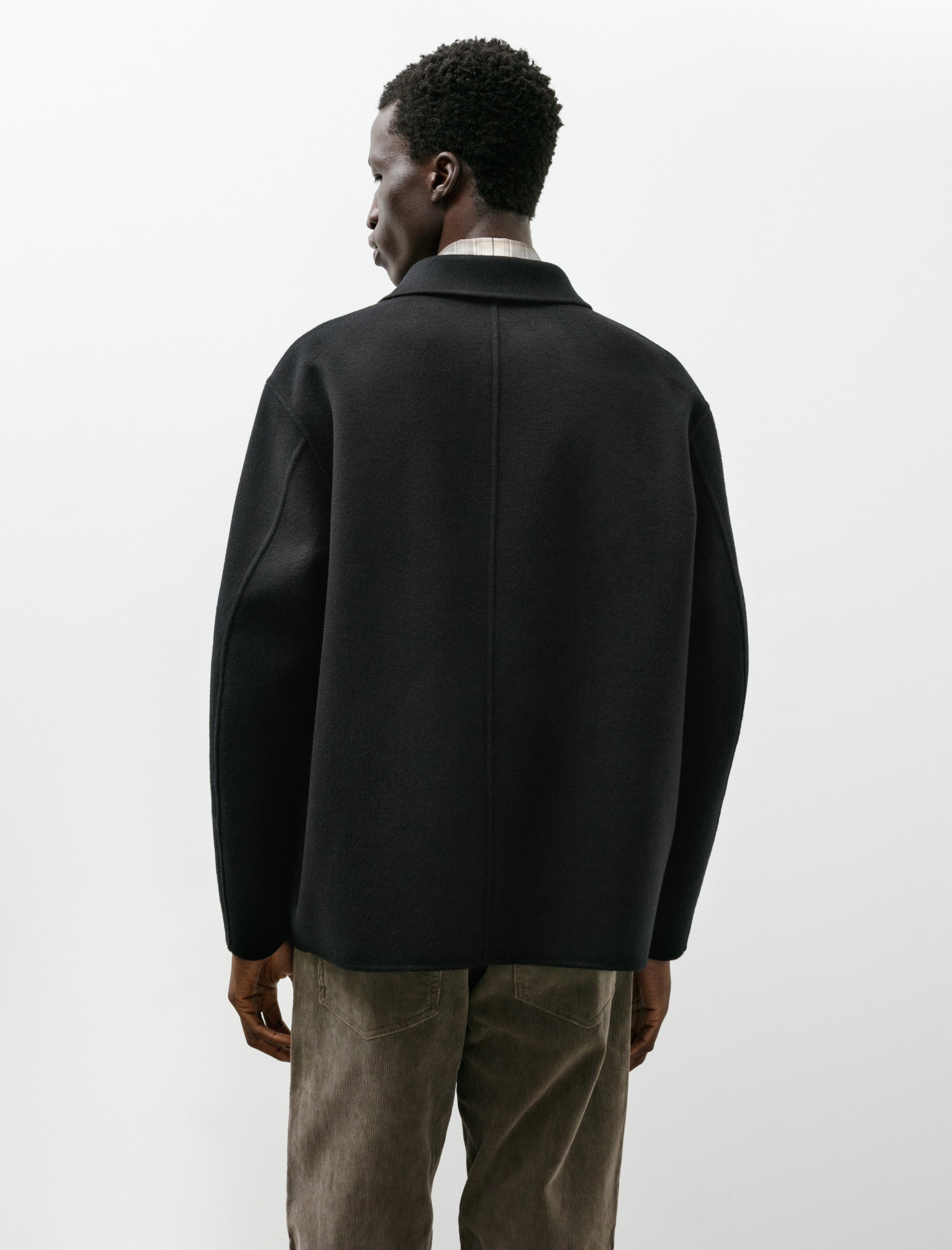 Auralee Super Fine Wool Melton Hand Sewn Blouson Black