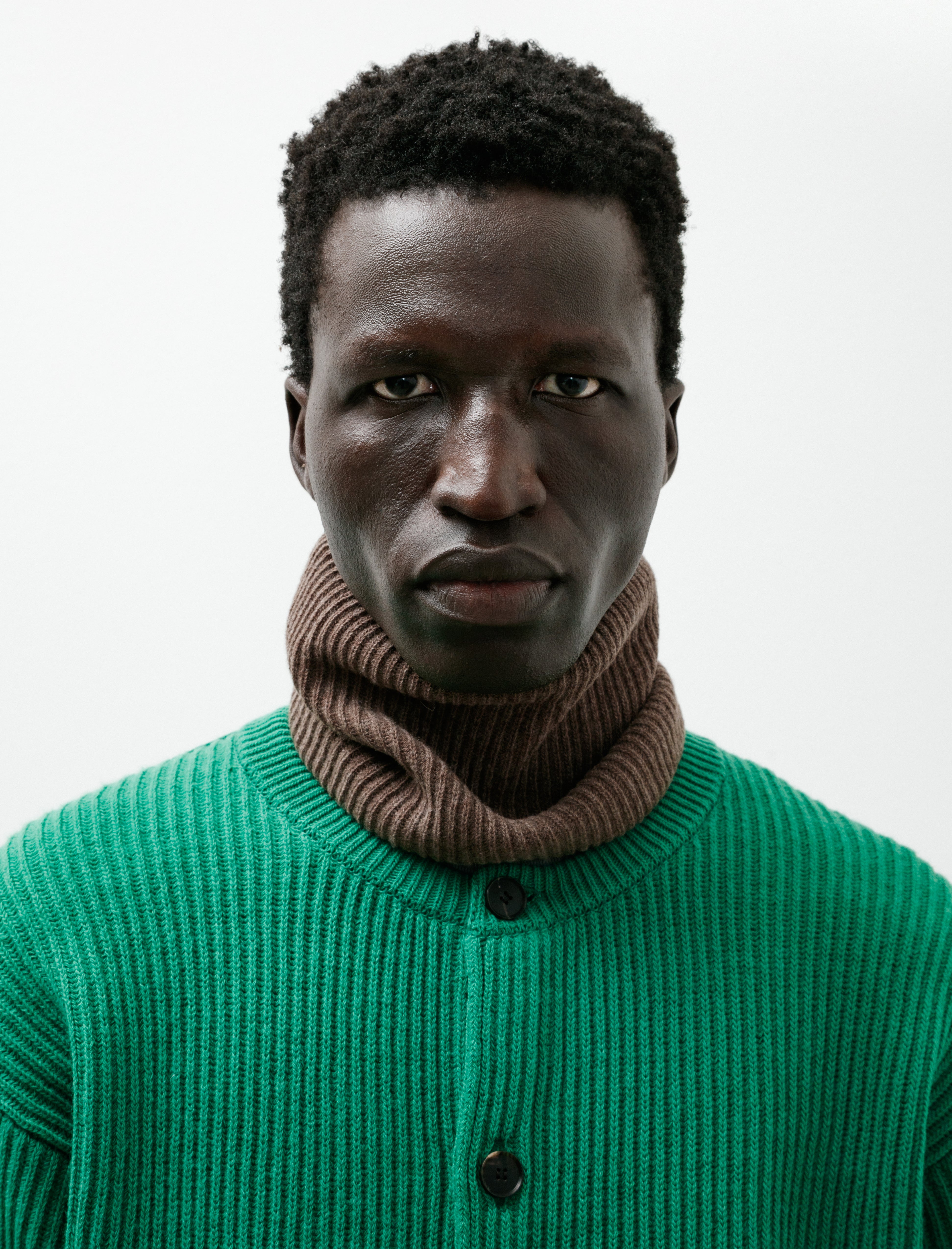 AURALEE x TEKLA Cashmere Neck Warmer Soil Brown
