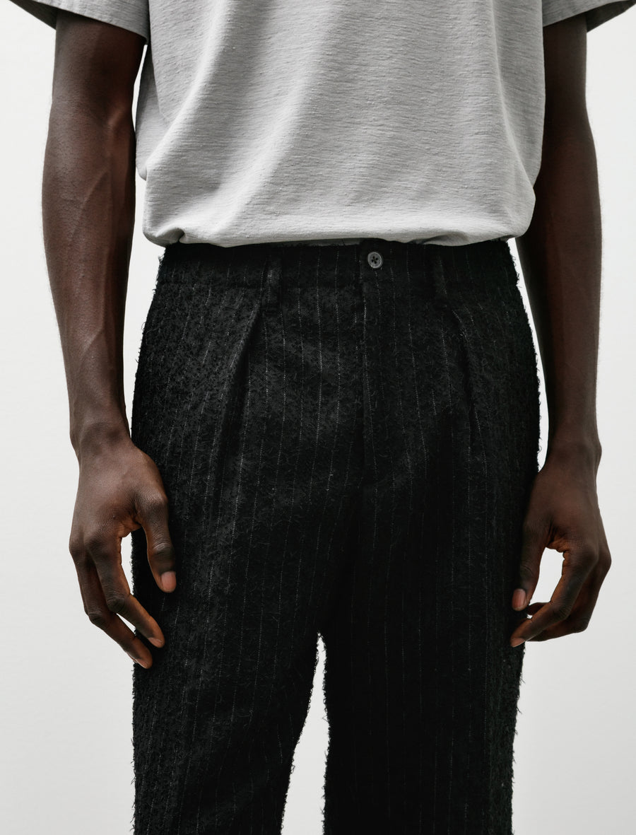Tuck Suit Pants C Black Stripe - Image 7