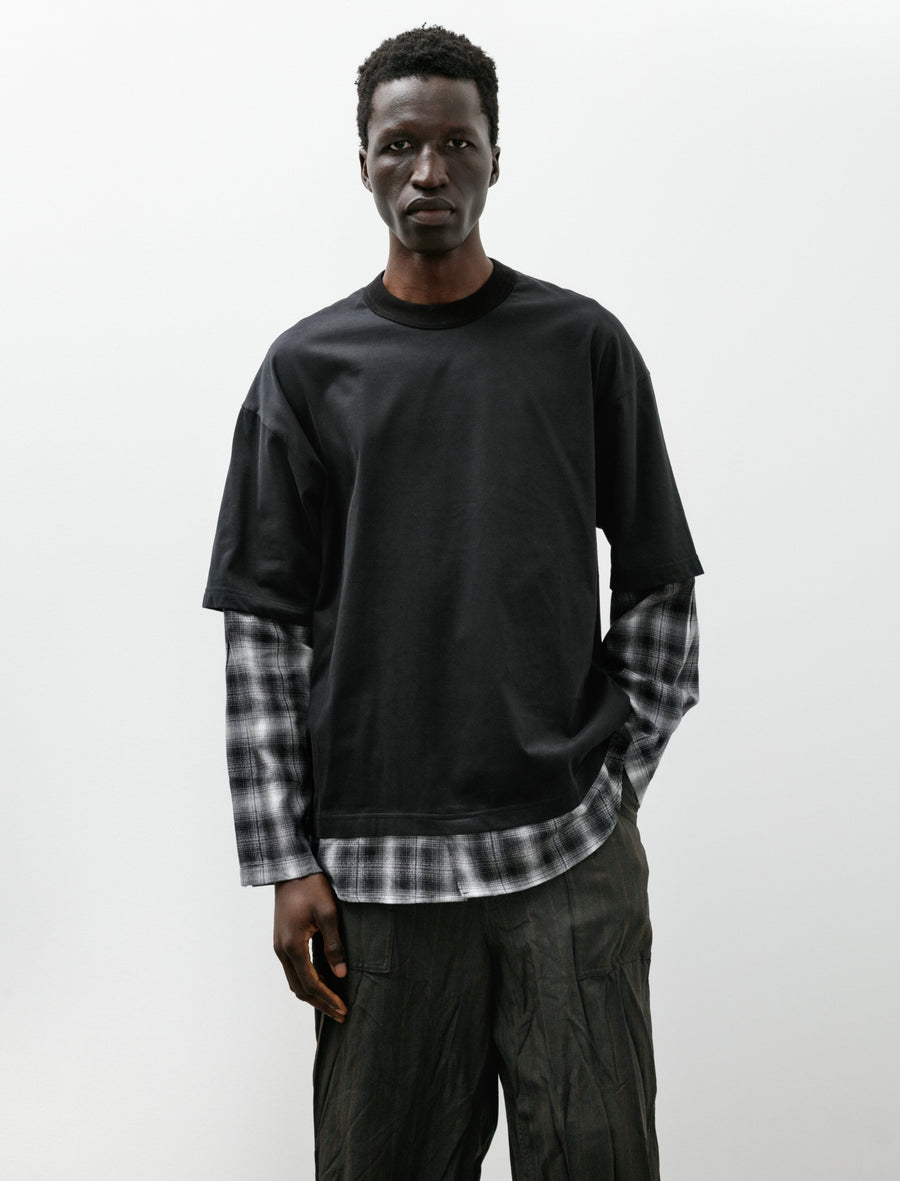 Combo Long Sleeve Black Check - Image 1