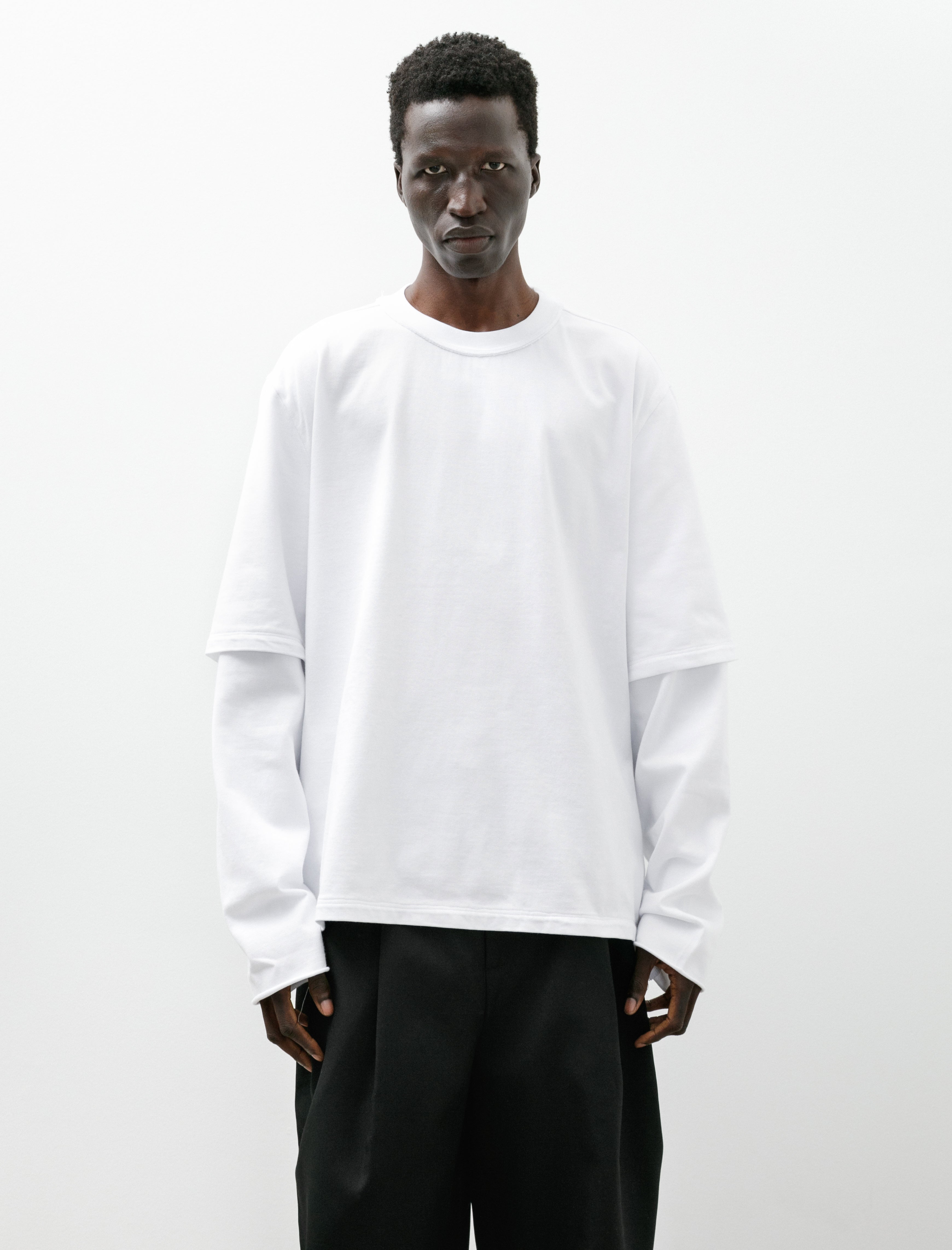 Camiel Fortgens Big Tee Double Sleeve Optical White