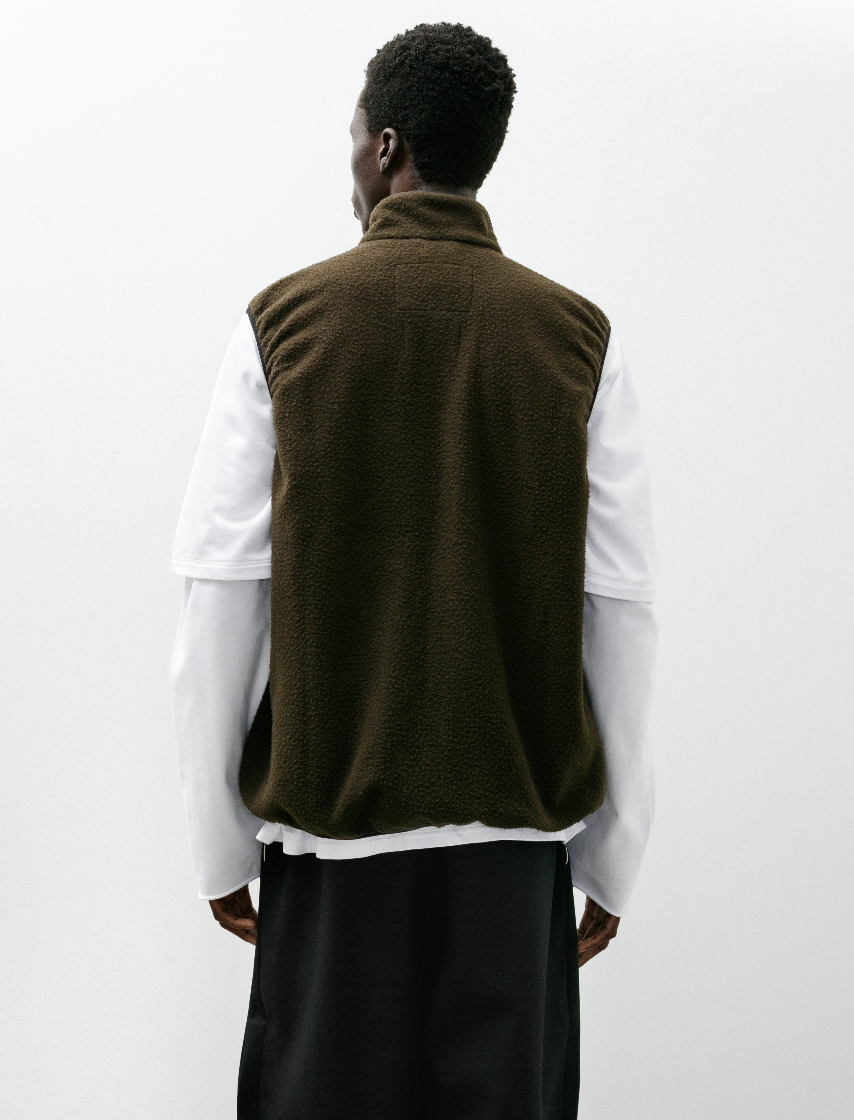 Camiel Fortgens Fleece Vest Pilled Wool Green
