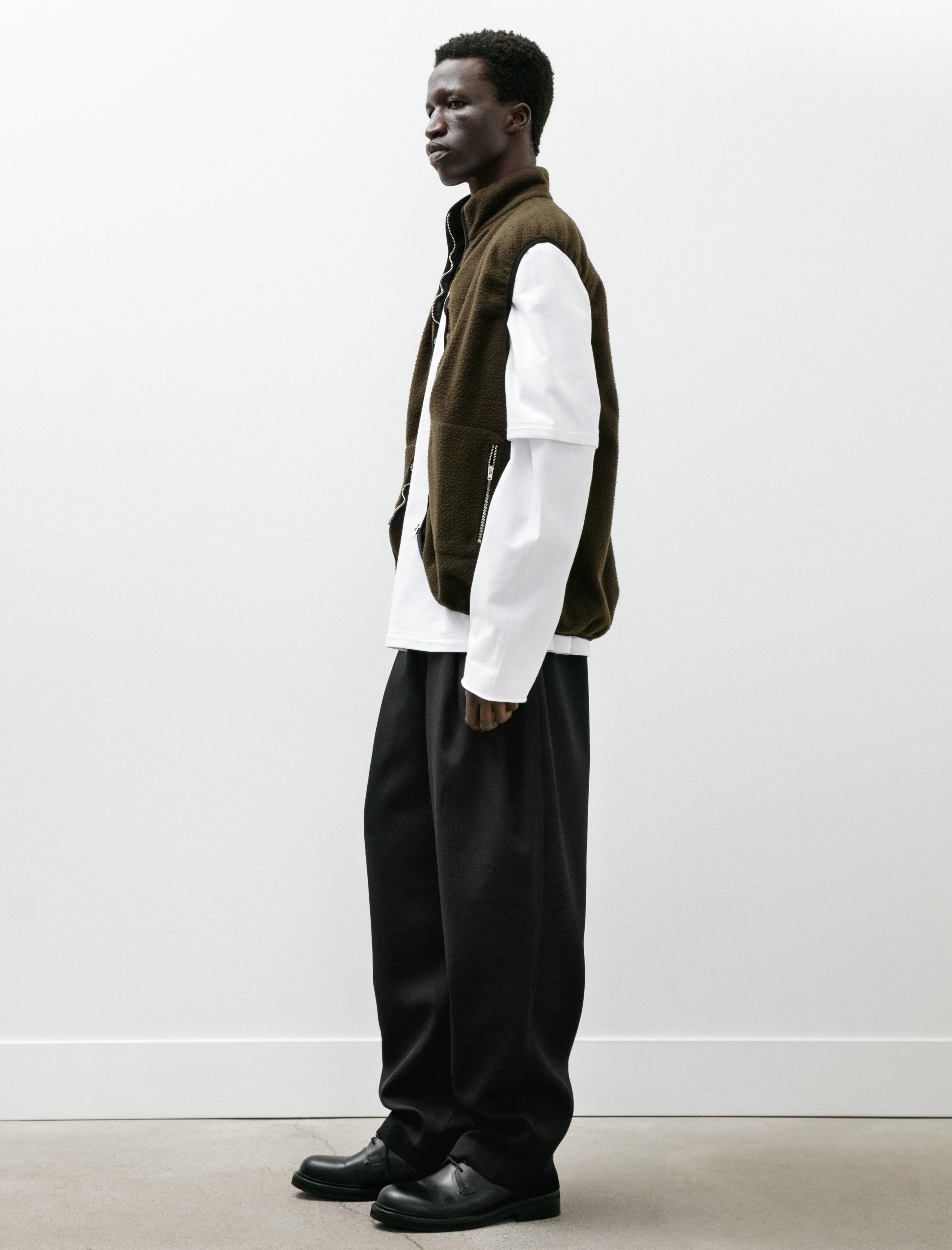 Camiel Fortgens Fleece Vest Pilled Wool Green