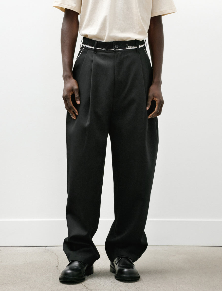 Suit Pants Wool Twill Black - Image 4