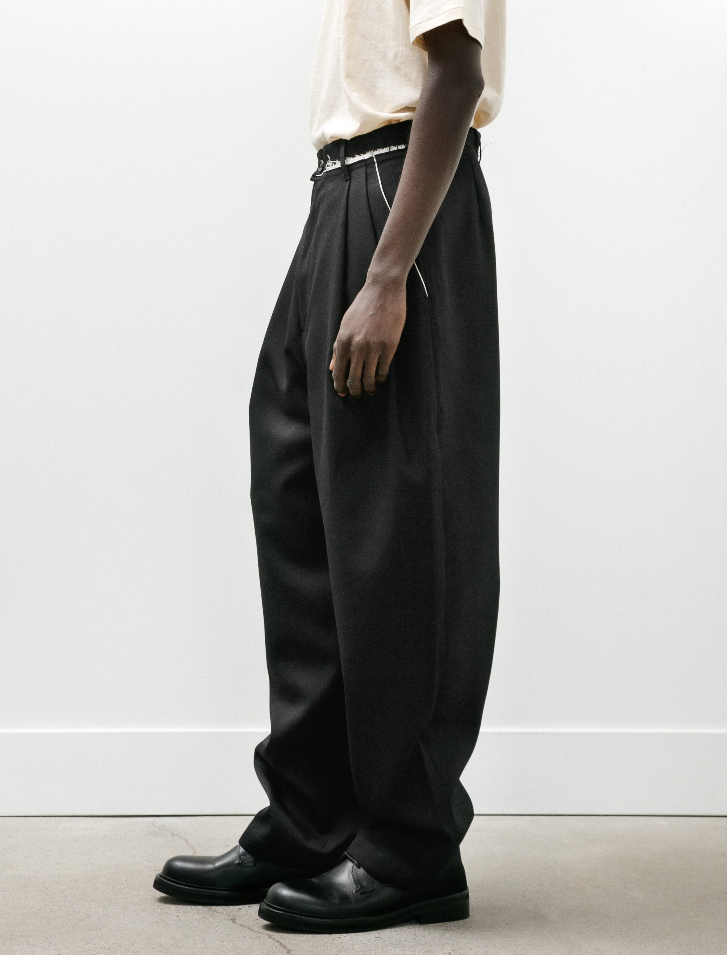 Camiel Fortgens Suit Pants Wool Twill Black