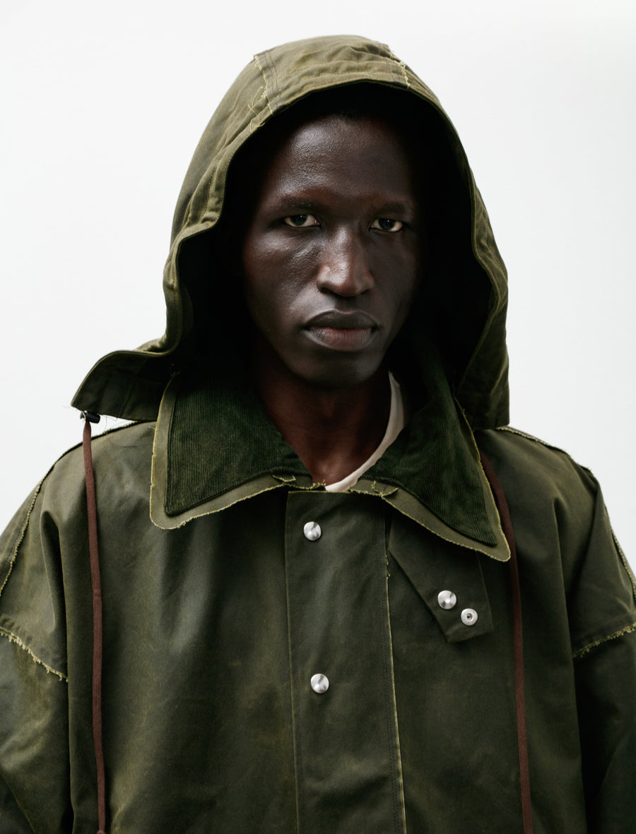 Waxed Outdoor Jacket Green - Image 6
