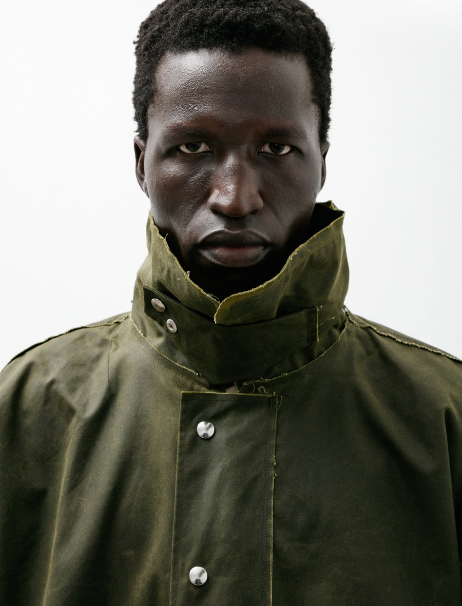 Waxed Outdoor Jacket Green - Image 7